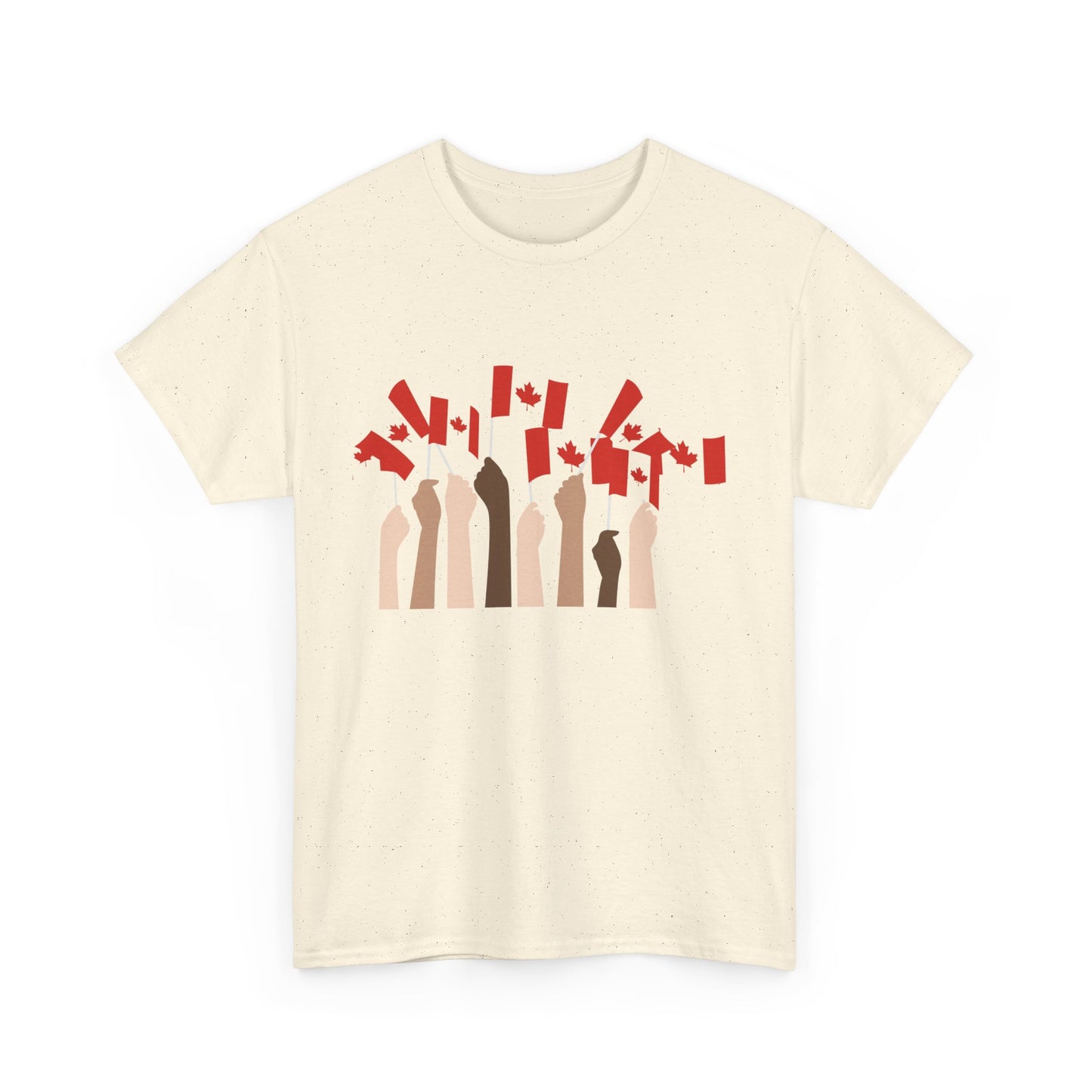 Canadian Pride Unisex Heavy Cotton Tee - Celebrate Canada Day with Unity Design