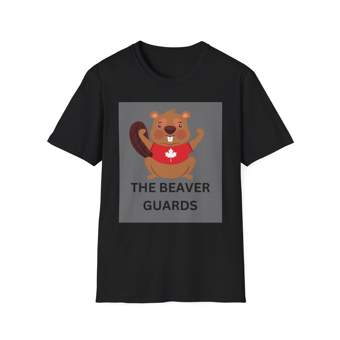 Funny Beaver Guards Unisex T-Shirt - Cute Canadian Animal Design