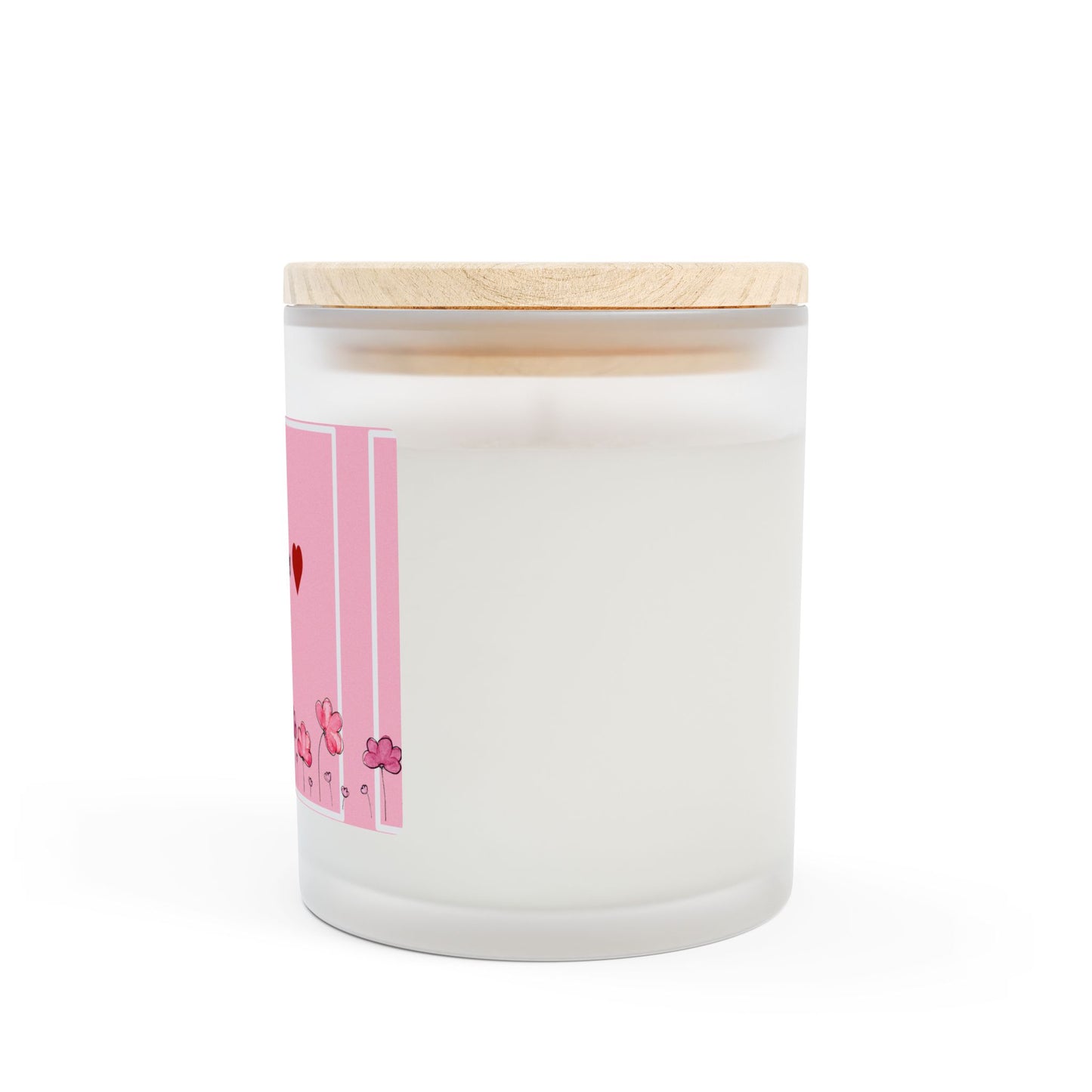 ‘Hello Love’ Frosted Glass Candle, 11oz