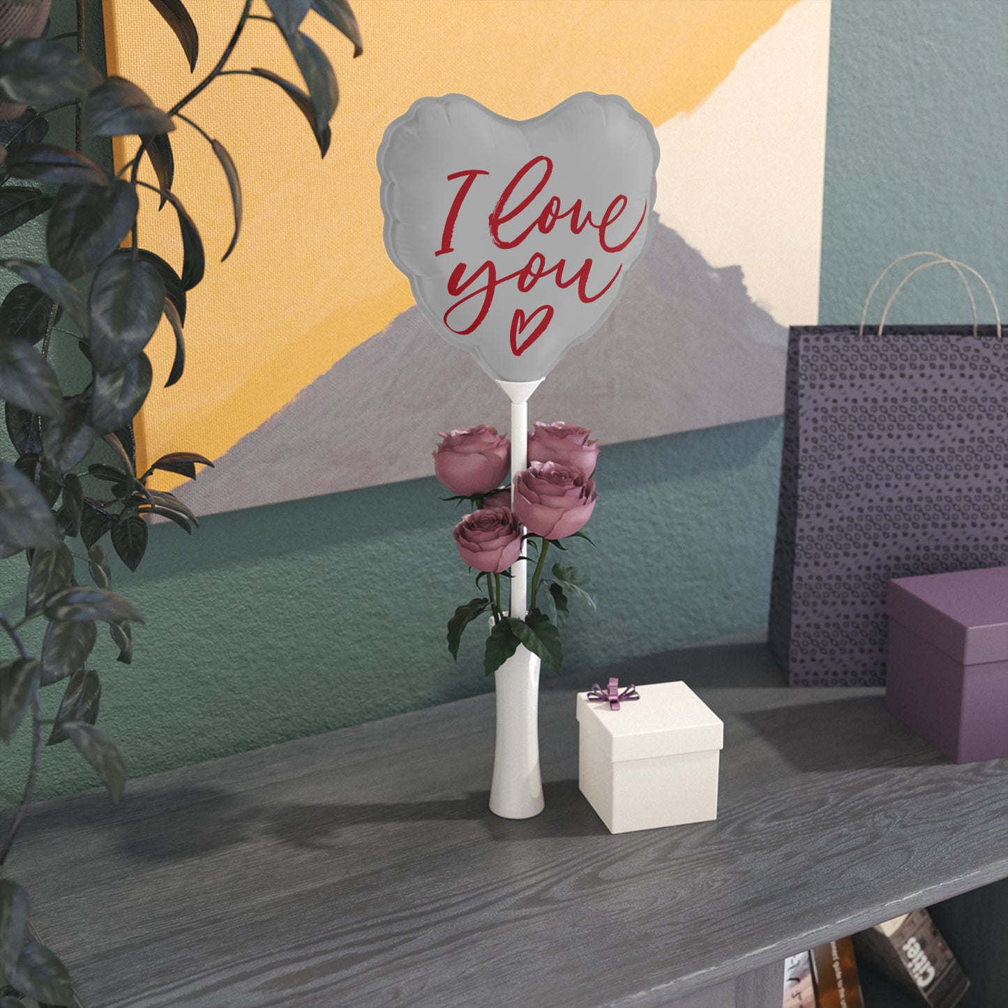 ‘I LOVE YOU’ Balloons (Round and Heart-shaped), 6"