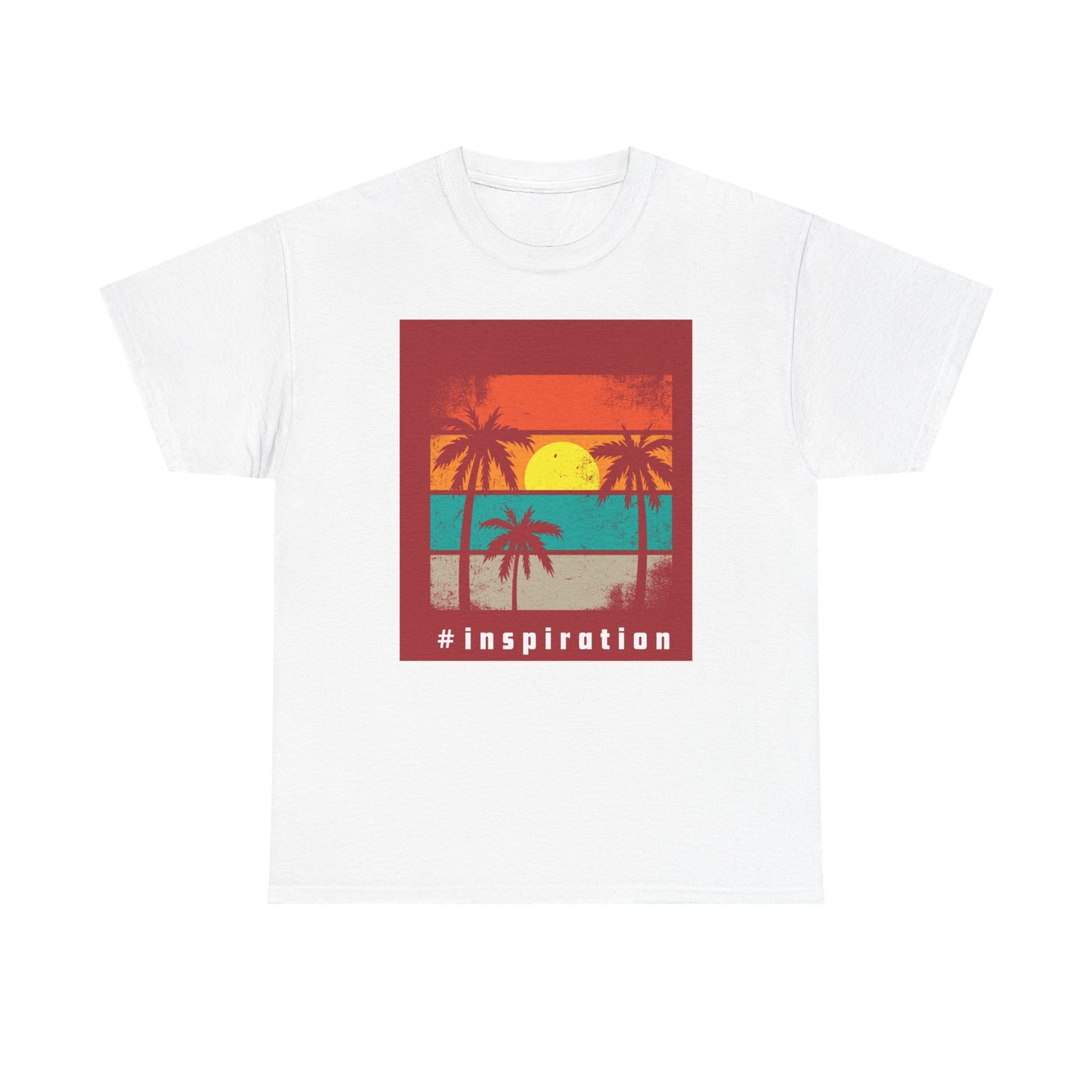 #Inspiration Unisex Heavy Cotton Tee - Beach Vibes Shirt, Summer Fashion, Gift for Friends, Casual Tee, Motivational Apparel