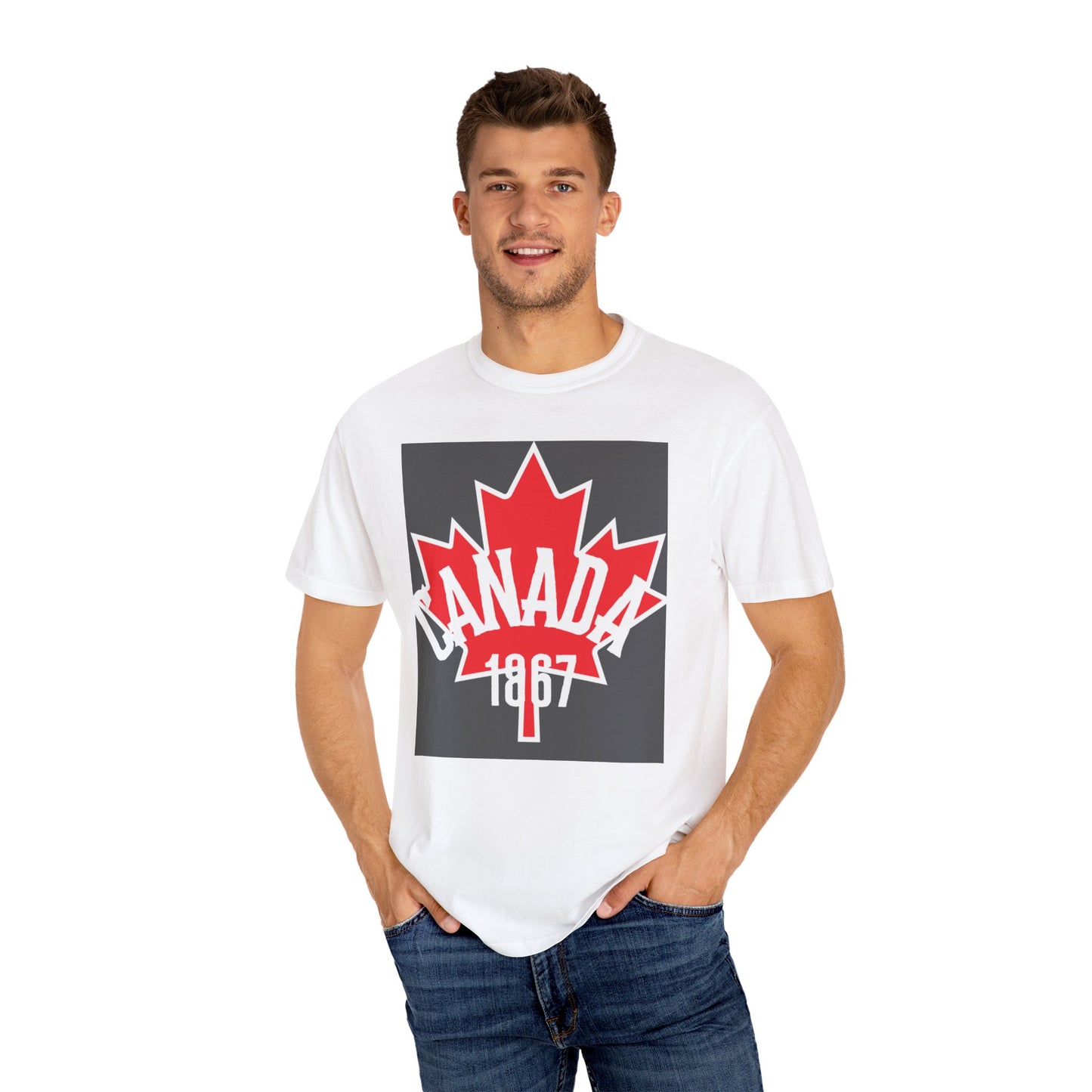 Canada 1867 Unisex Garment-Dyed T-Shirt - Perfect for Canada Day & Casual Wear