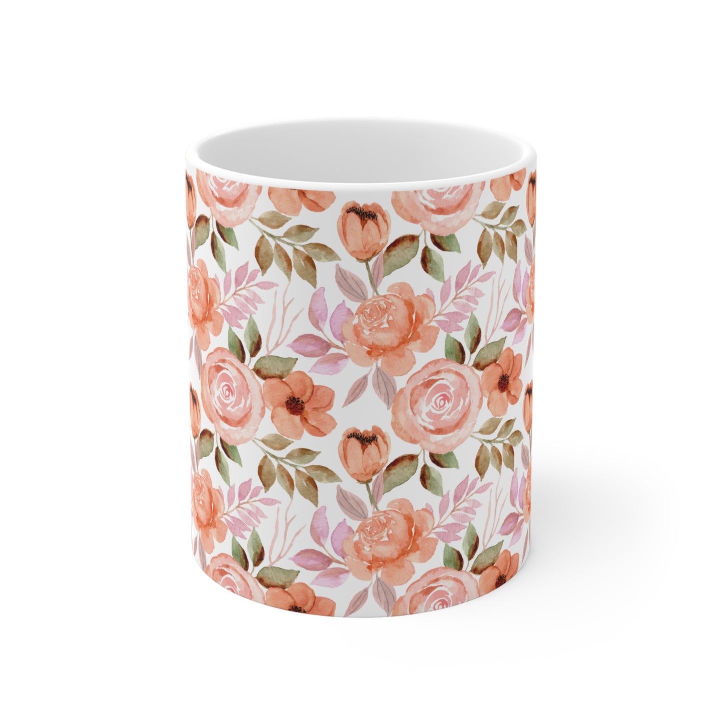 Floral Ceramic Coffee Mug (CDA)- 11oz/15oz/20oz - Perfect for Tea Lovers and Gift Giving