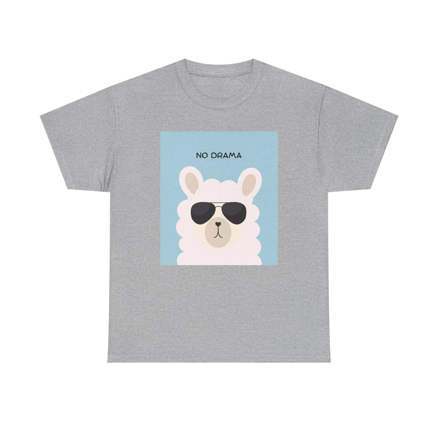 Chill Vibes Tee - No Drama Design, Casual T-Shirt, Gift for Llama Lovers, Everyday Wear, Fun Graphic Shirt