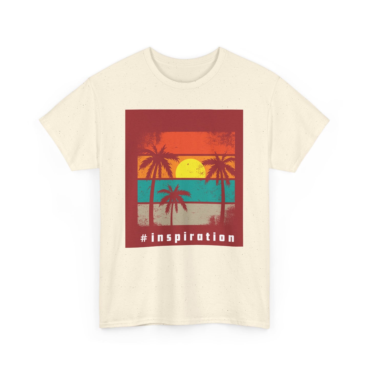 #Inspiration Unisex Heavy Cotton Tee - Beach Vibes Shirt, Summer Fashion, Gift for Friends, Casual Tee, Motivational Apparel
