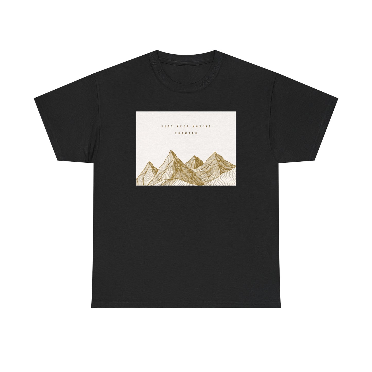 Mountain Graphic Unisex Heavy Cotton Tee - Just Keep Moving