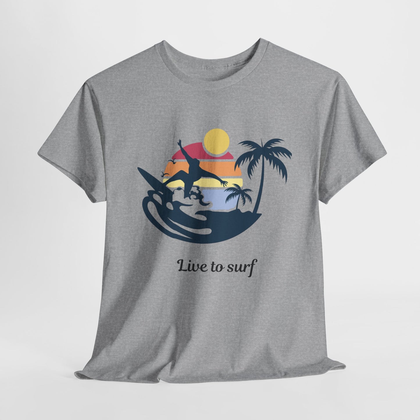 Surf Vibes Unisex Cotton Tee - Perfect for Beach Lovers, Summer Style, Gift for Surfers, Casual Wear, Graphic Tee