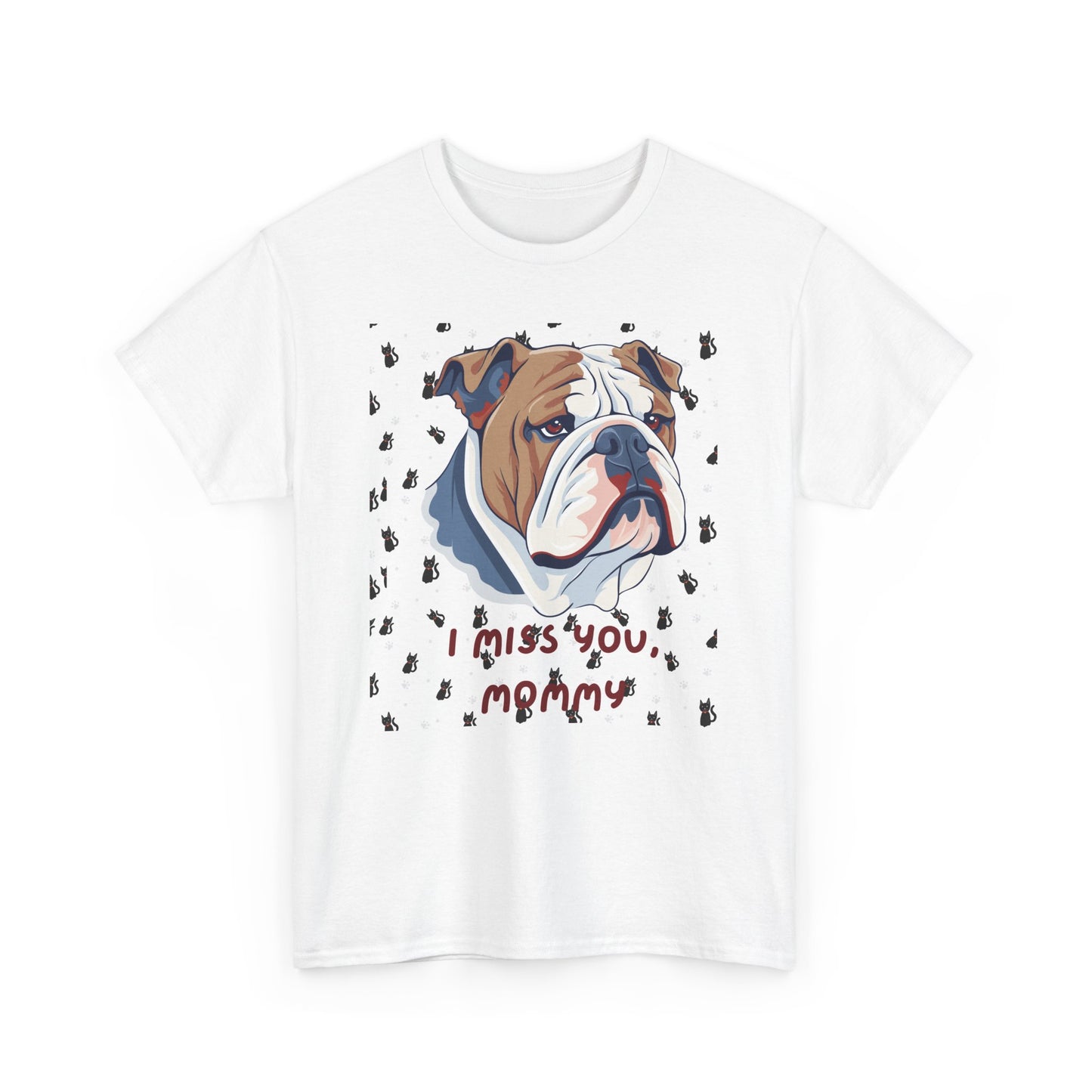 I Miss You Mommy Unisex Heavy Cotton Tee - Comforting Dog Design Tee