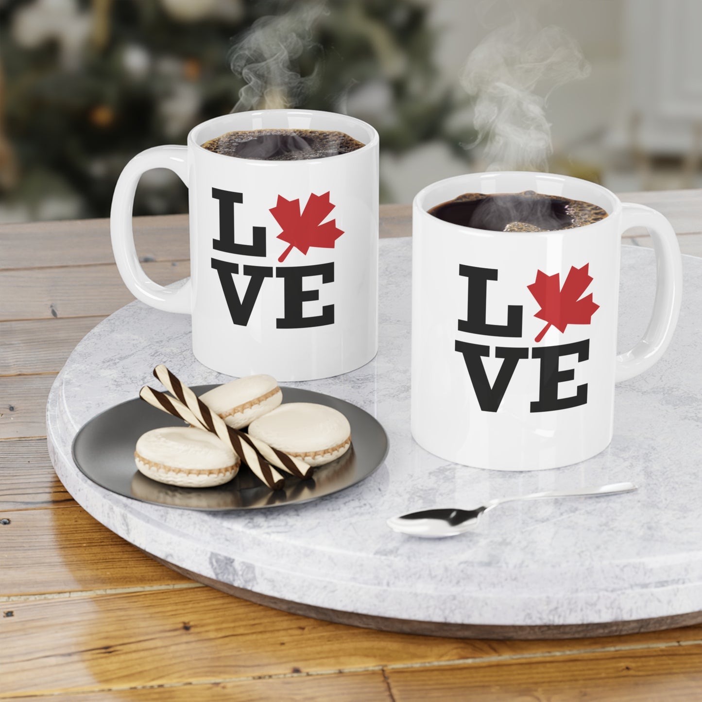 Love Canada Ceramic Mug - Perfect for Coffee Lovers