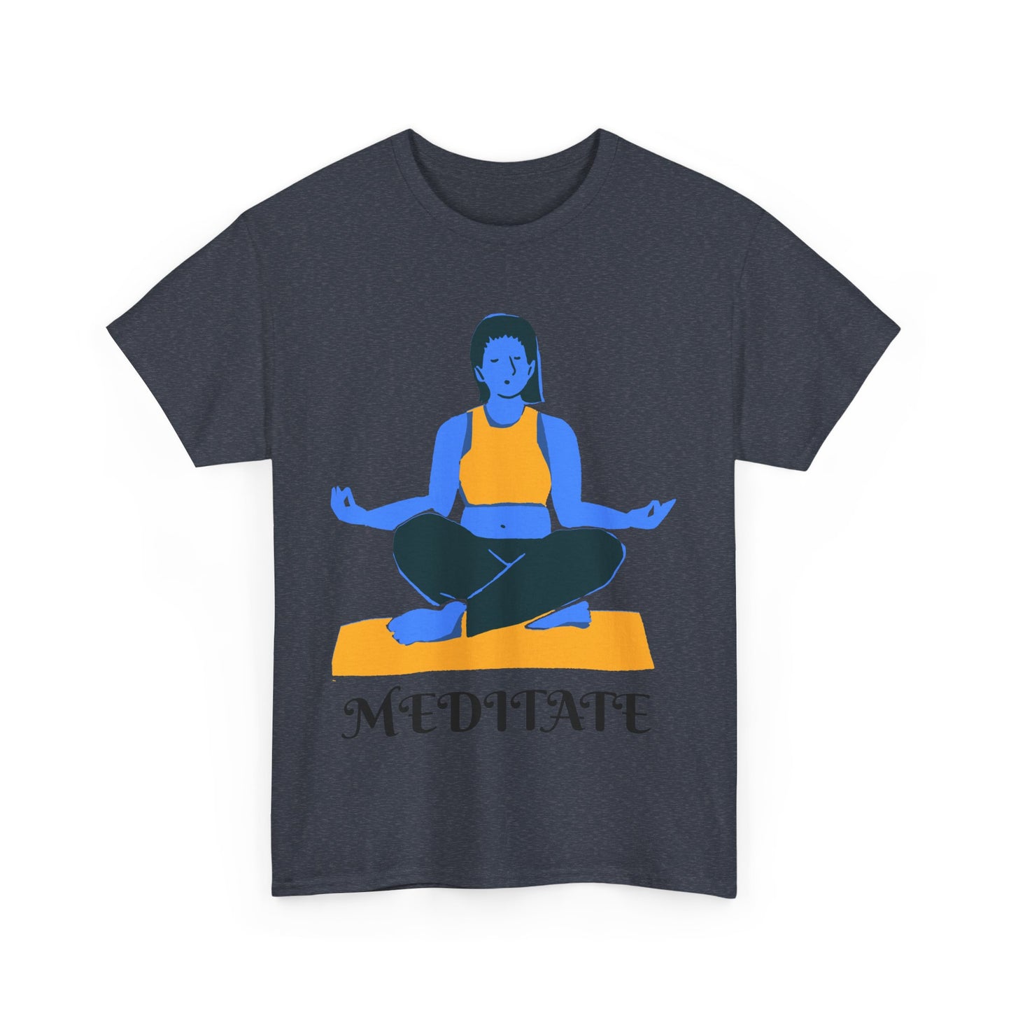 ‘MEDITATE’ Unisex Heavy Cotton Tee