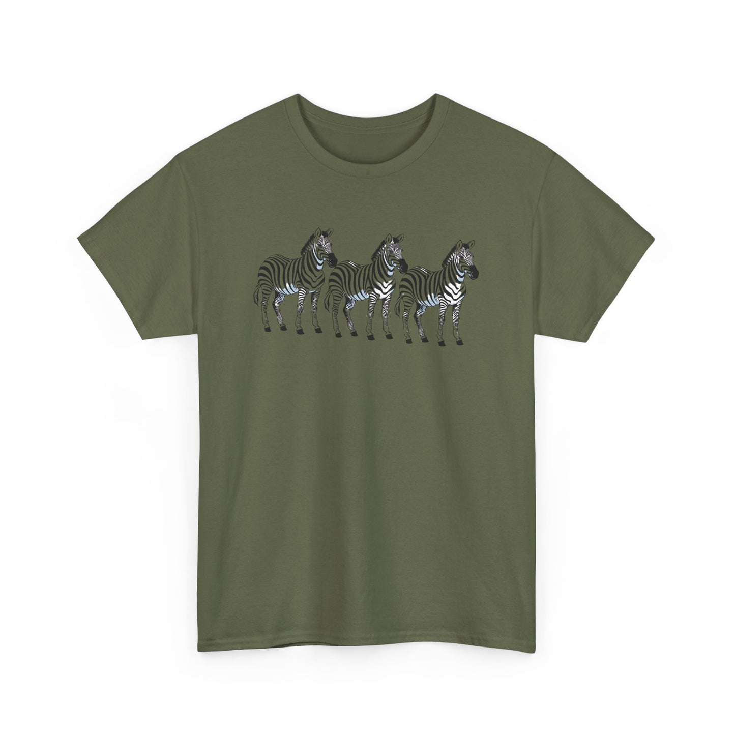 Zebra Print Unisex Heavy Cotton Tee