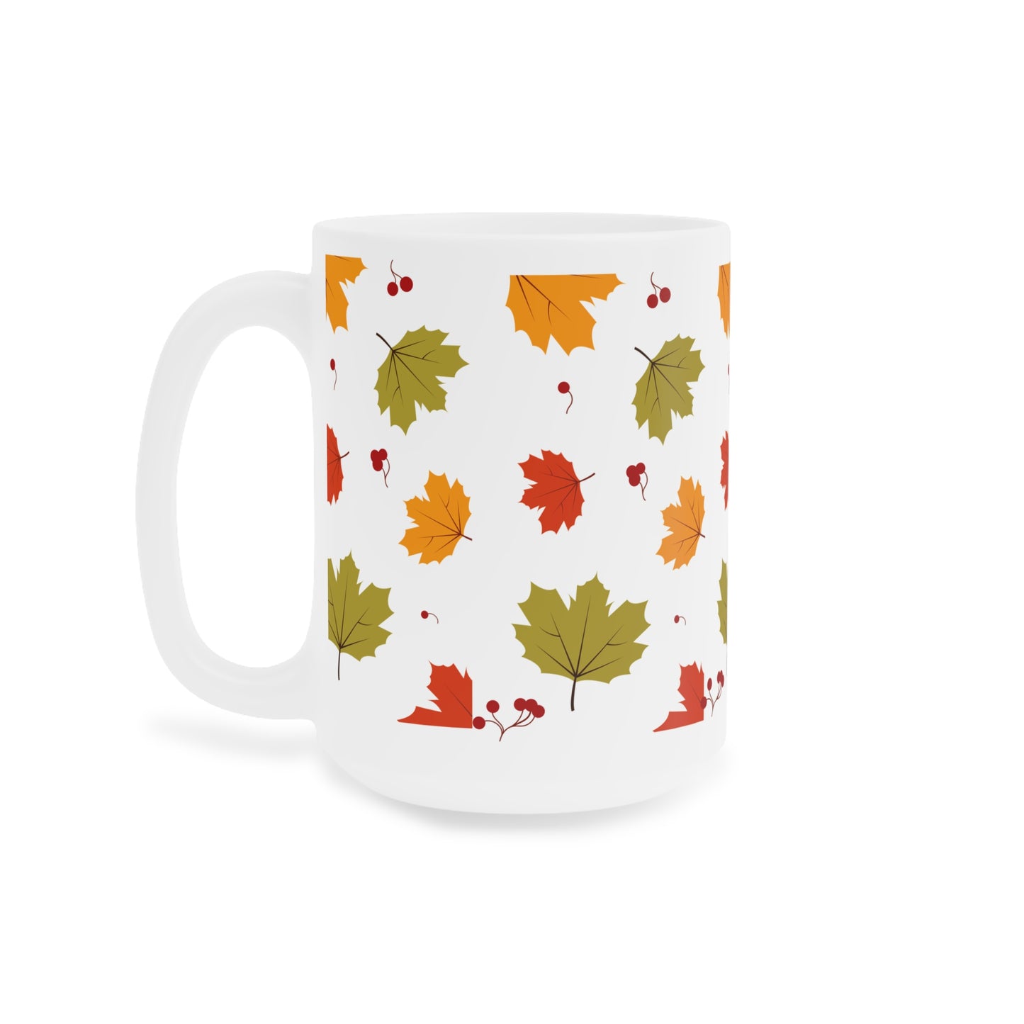 Autumn Leaves Ceramic Mug - 11oz, 15oz & 20oz - Perfect for Fall Cozy Vibes and Gift Giving