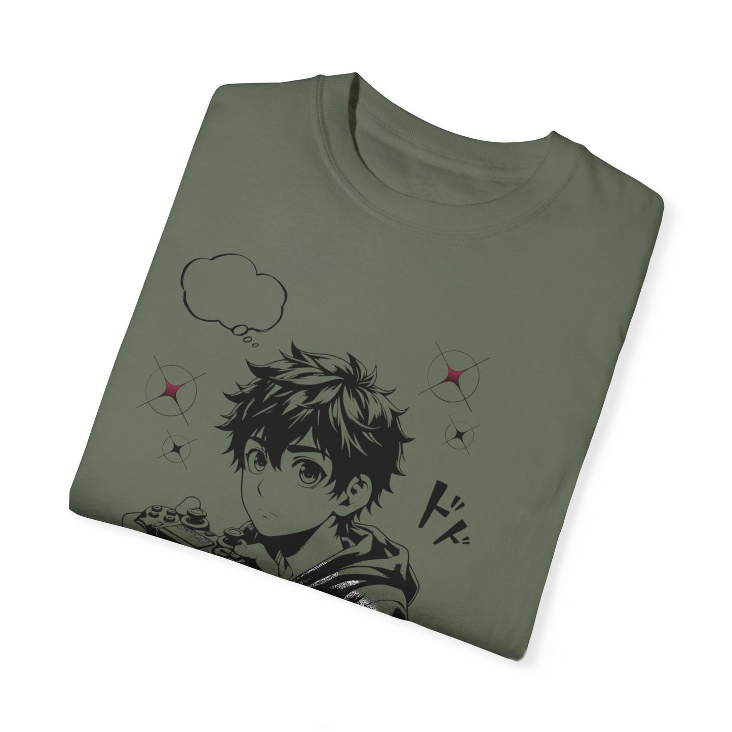 Anime 'Live to Play' Unisex Garment-Dyed T-Shirt