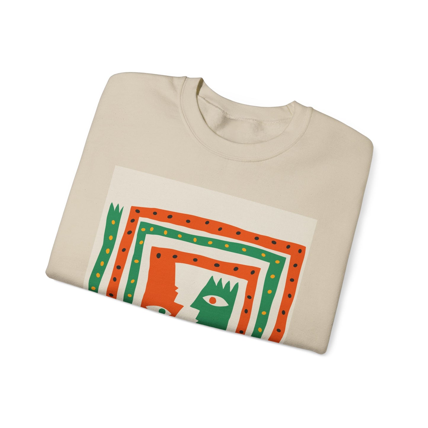 ‘Happiness’ Red/Green Unisex Heavy Blend™ Crewneck Sweatshirt