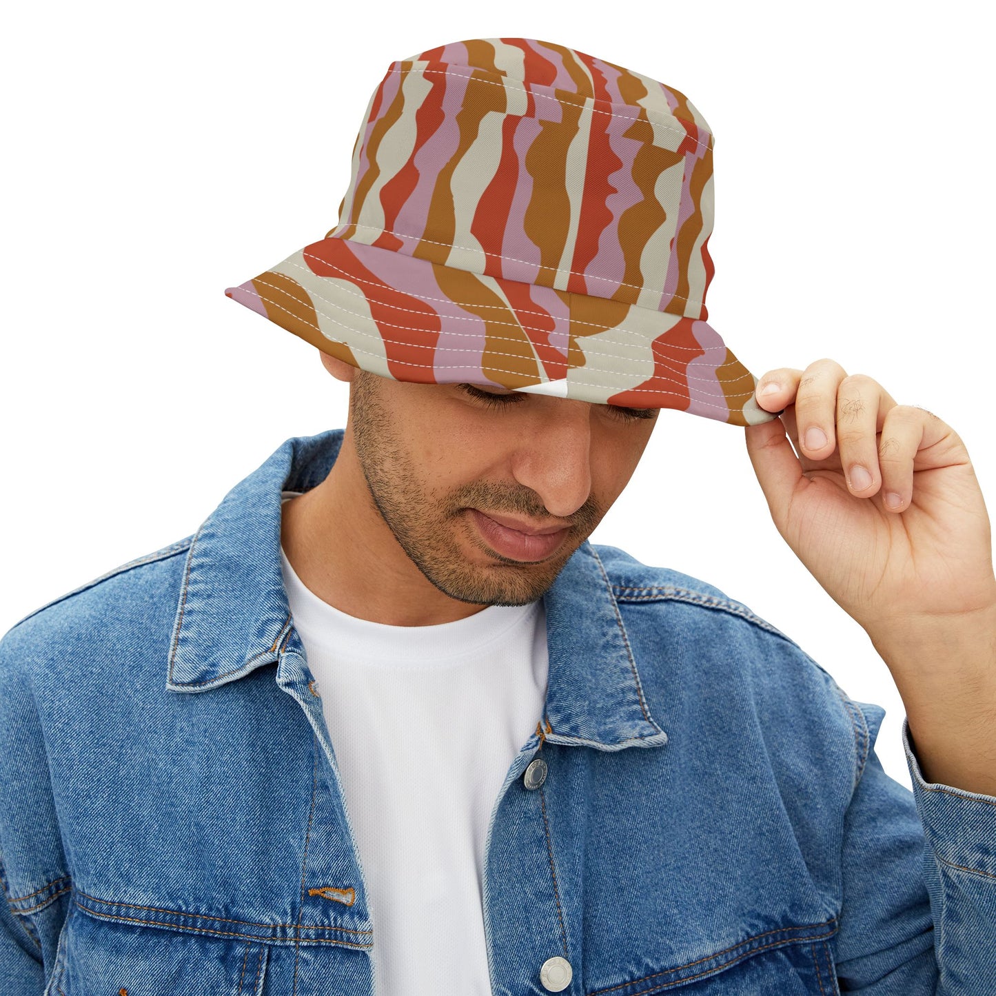 Boho Chic Bucket Hat, Stylish Summer Accessory, Trendy Sun Protection, Perfect for Festivals, Beach Days, and Gifts