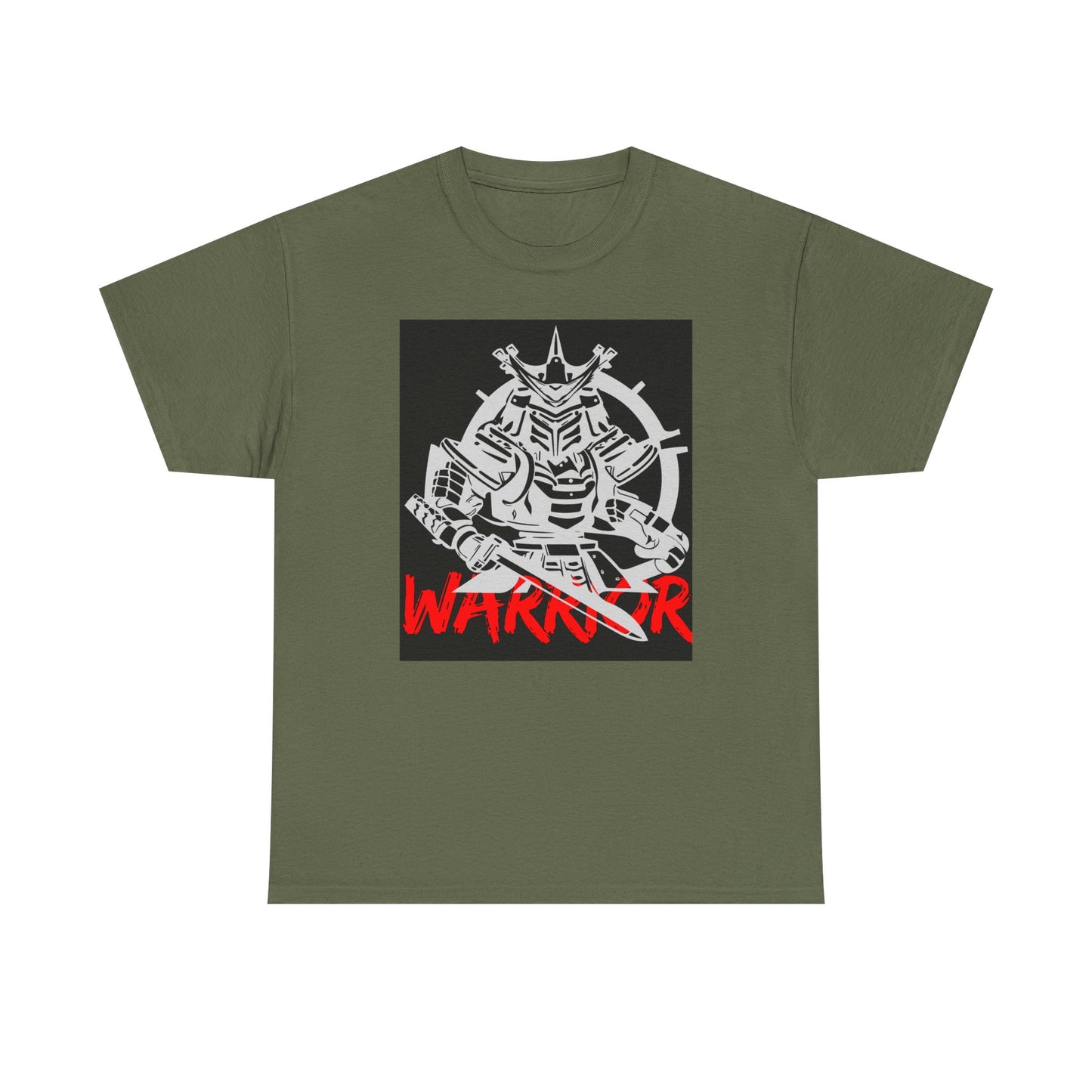 Warrior Graphic Unisex Heavy Cotton Tee - Bold Style for Strength and Resilience