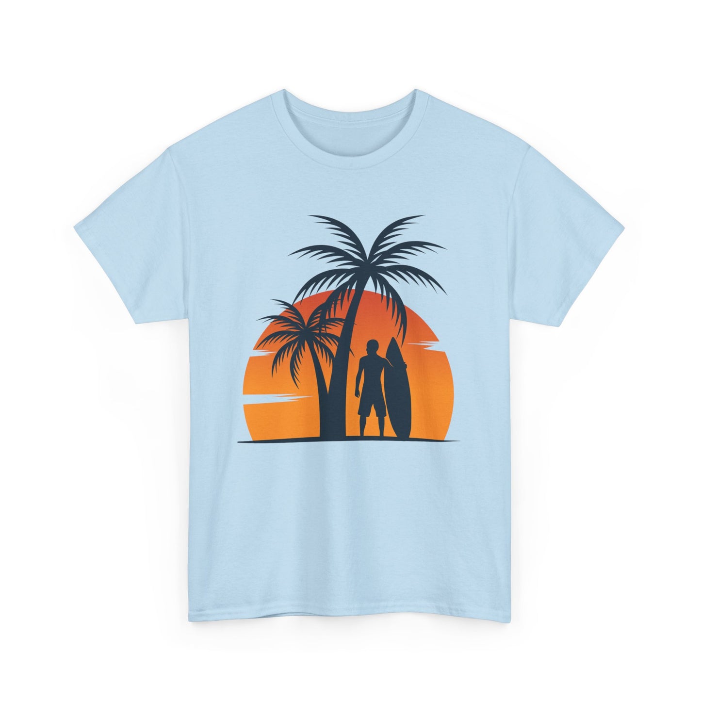 Tropical Sunset Tee, Relaxed Beach Vibes, Perfect for Summer Days, Gift for Beach Lovers, Vacation Essentials, Casual Wear