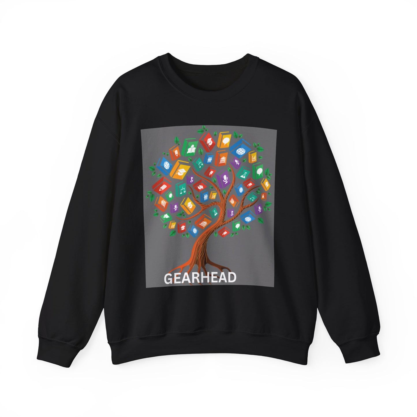 Gearhead Tree Graphic Unisex Crewneck Sweatshirt - Cozy & Stylish