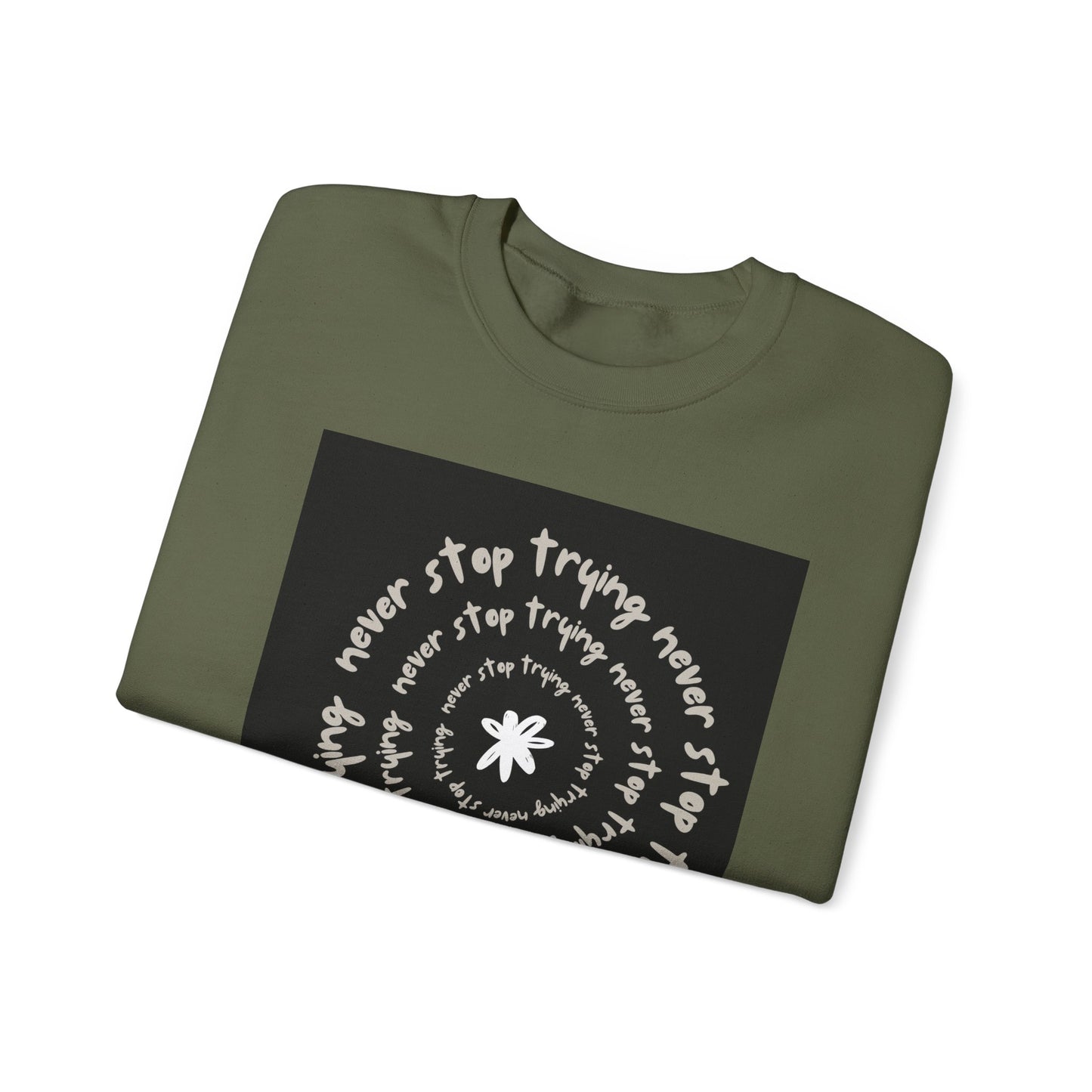 ‘Never Stop Trying’ Unisex Heavy Blend™ Crewneck Sweatshirt