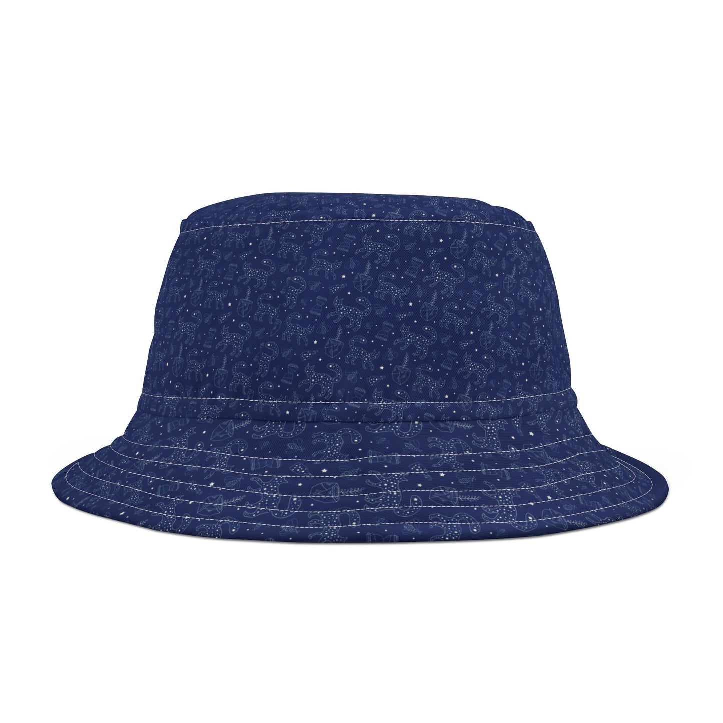 Navy Floral Bucket Hat for Summer Outings