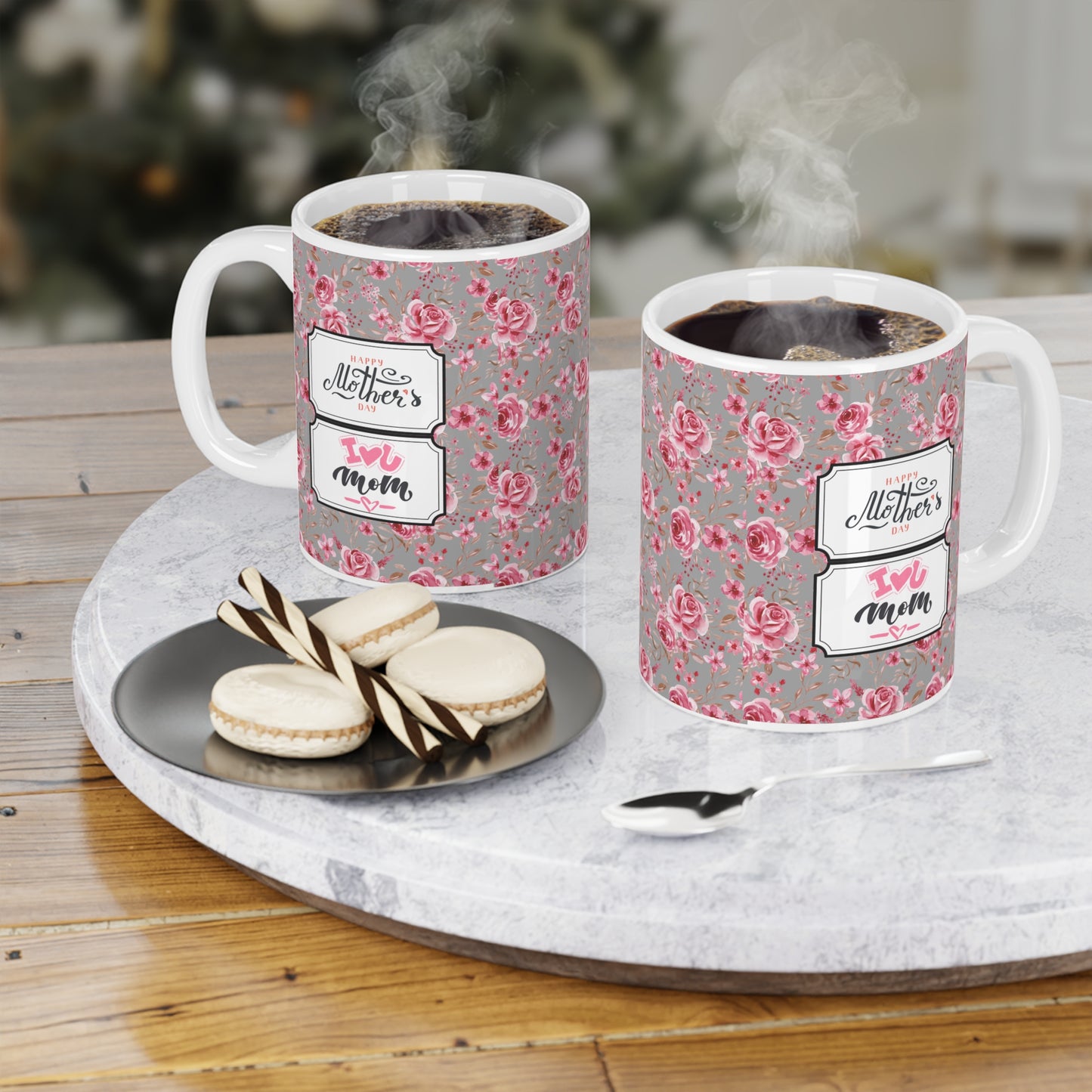 Floral Mother's Day Ceramic Mug - 11oz/15oz/20oz - Perfect Gift for Moms