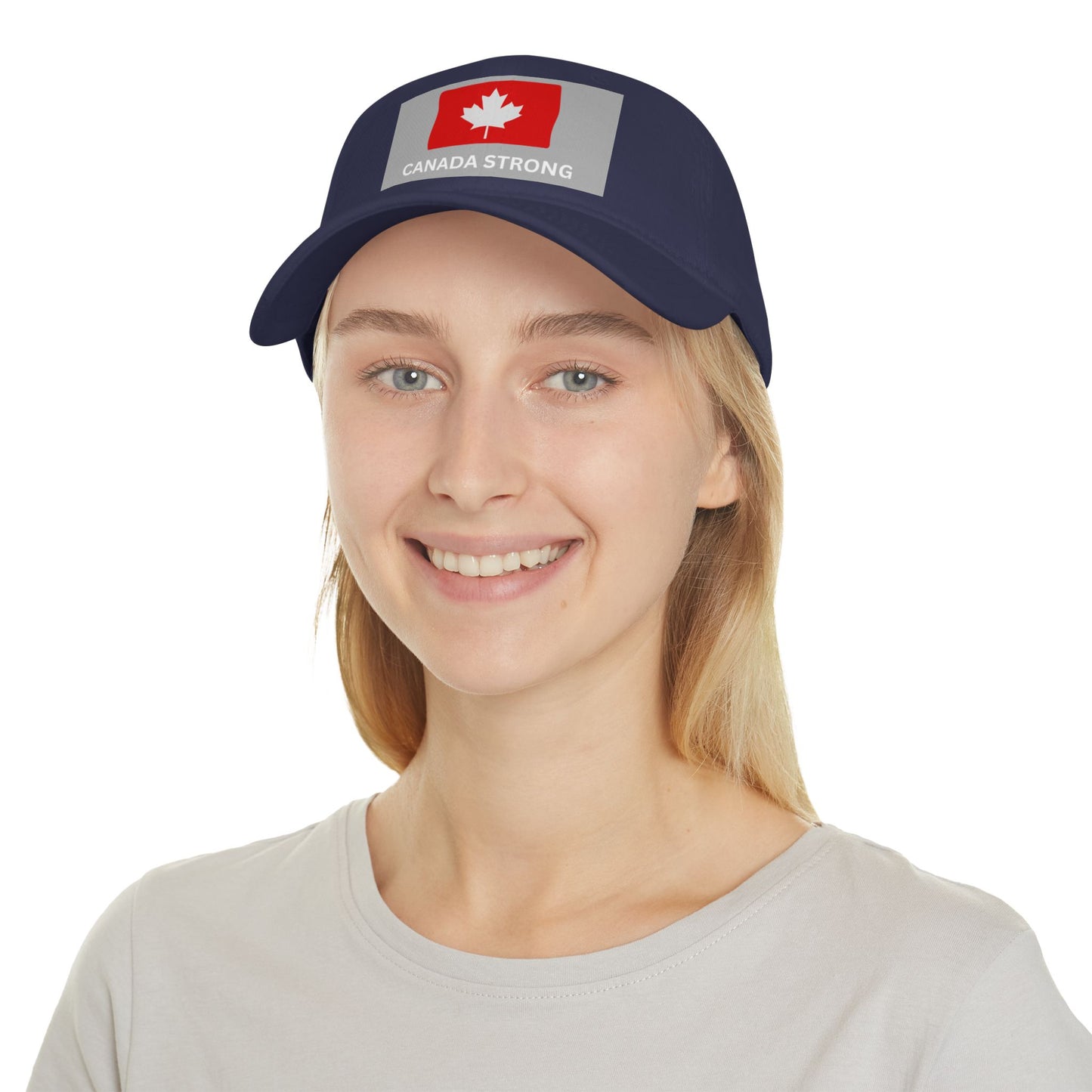 Canada Strong Low Profile Baseball Cap - Stylish Red Hat for Showcasing Canadian Pride