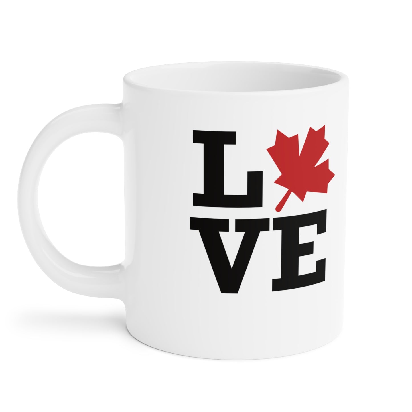 Love Canada Ceramic Mug - Perfect for Coffee Lovers