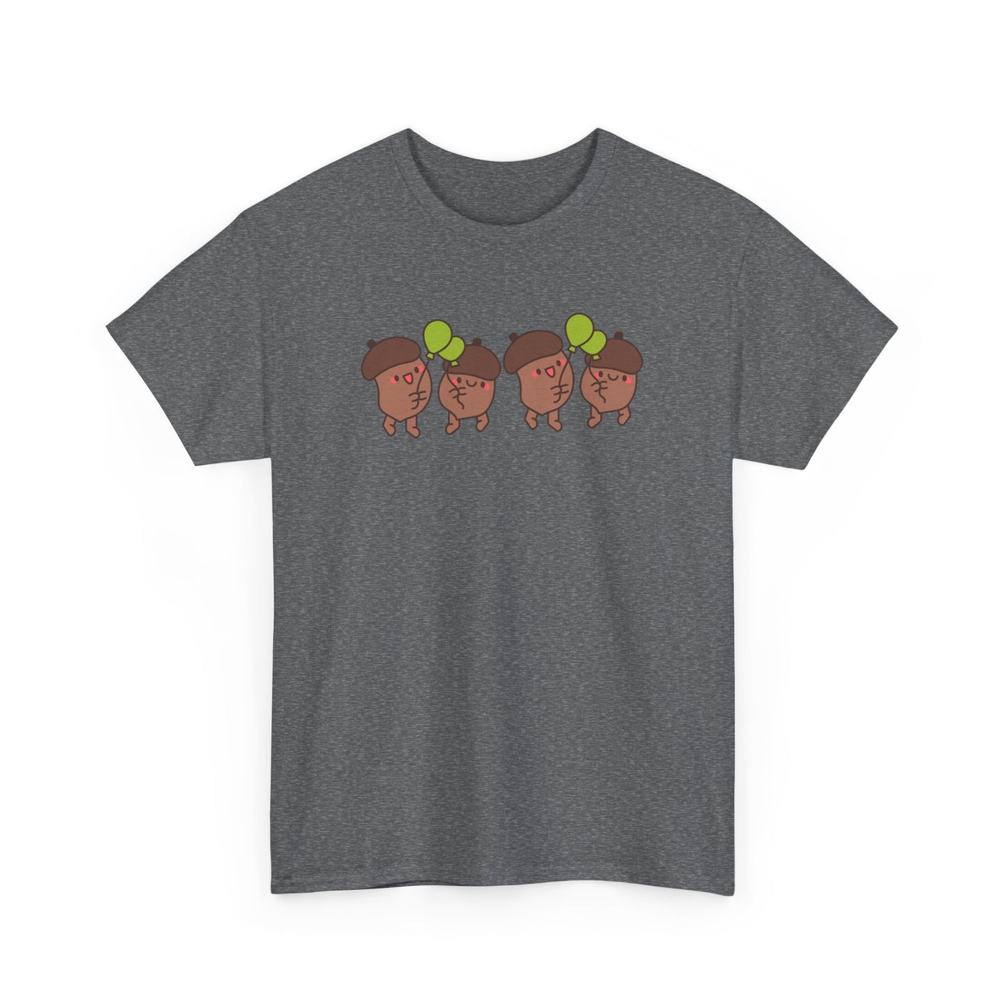 Joyful Cartoon Tee with Balloons - Unisex Heavy Cotton Shirt