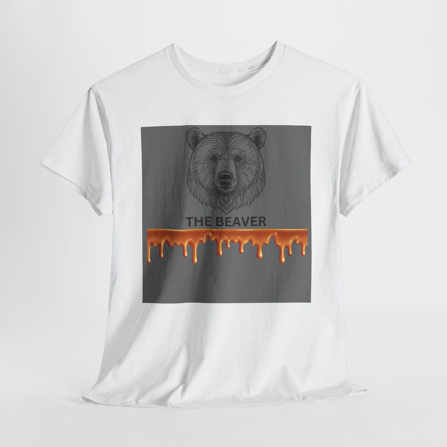 The Beaver Heavy Cotton Tee - Nature-Inspired Graphic T-Shirt