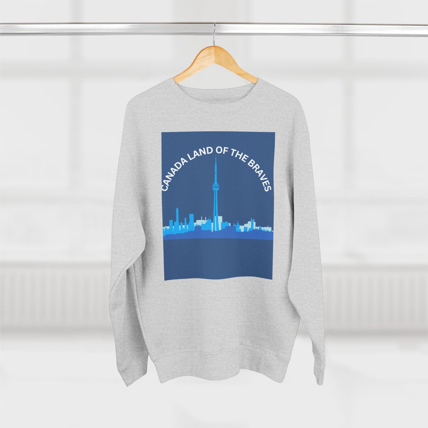 Canada Land of the Brave Unisex Crewneck Sweatshirt - Cozy Urban Style for All Occasions