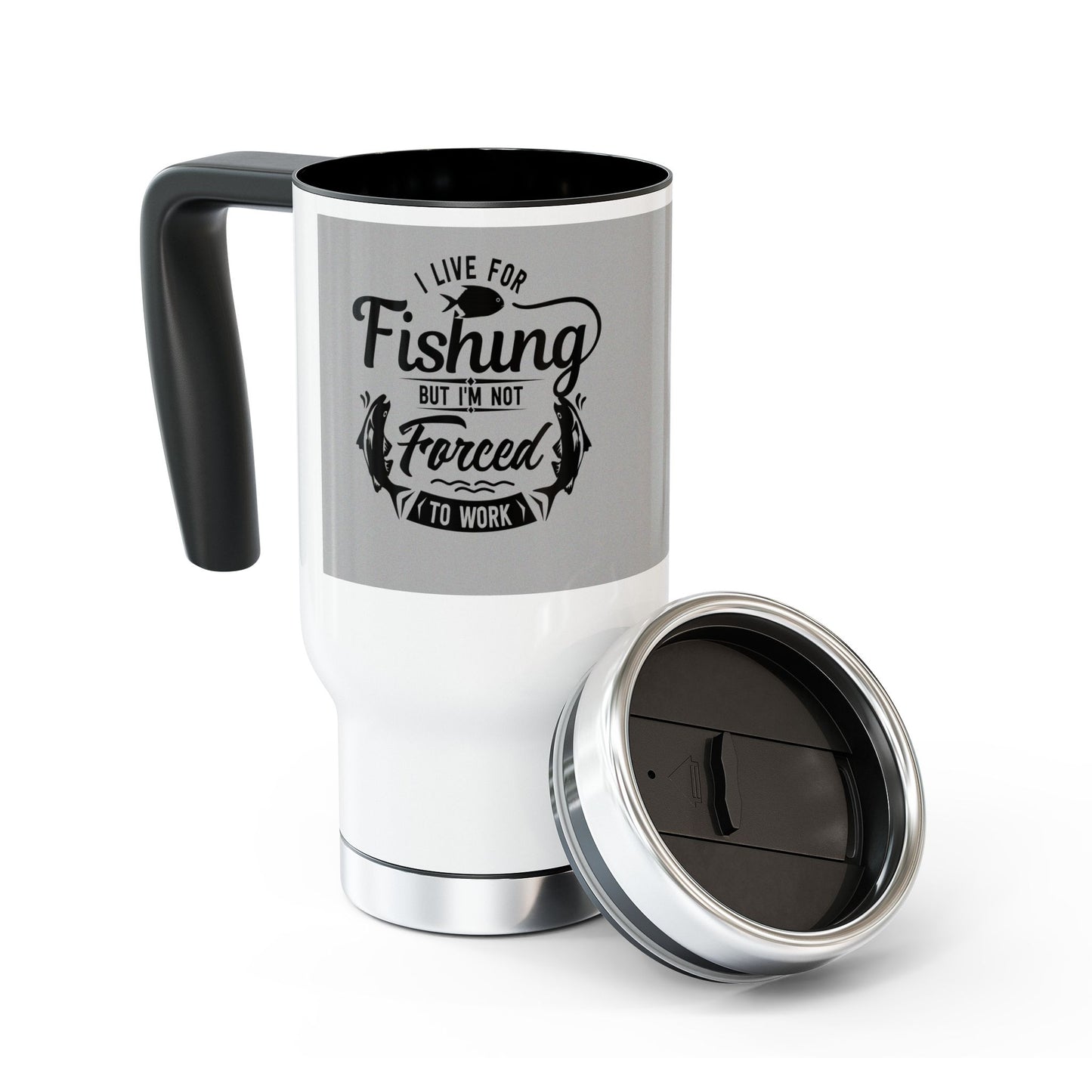 Fishing Enthusiast Travel Mug, Funny Fishing Gift, Stainless Steel Coffee Cup, Outdoor Adventure Mug, Birthday Gift for Him