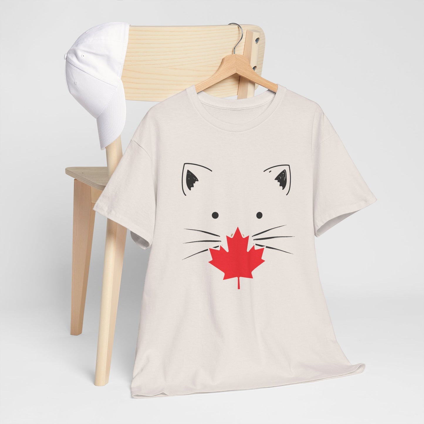 Cute Canadian Cat Unisex Heavy Cotton Tee