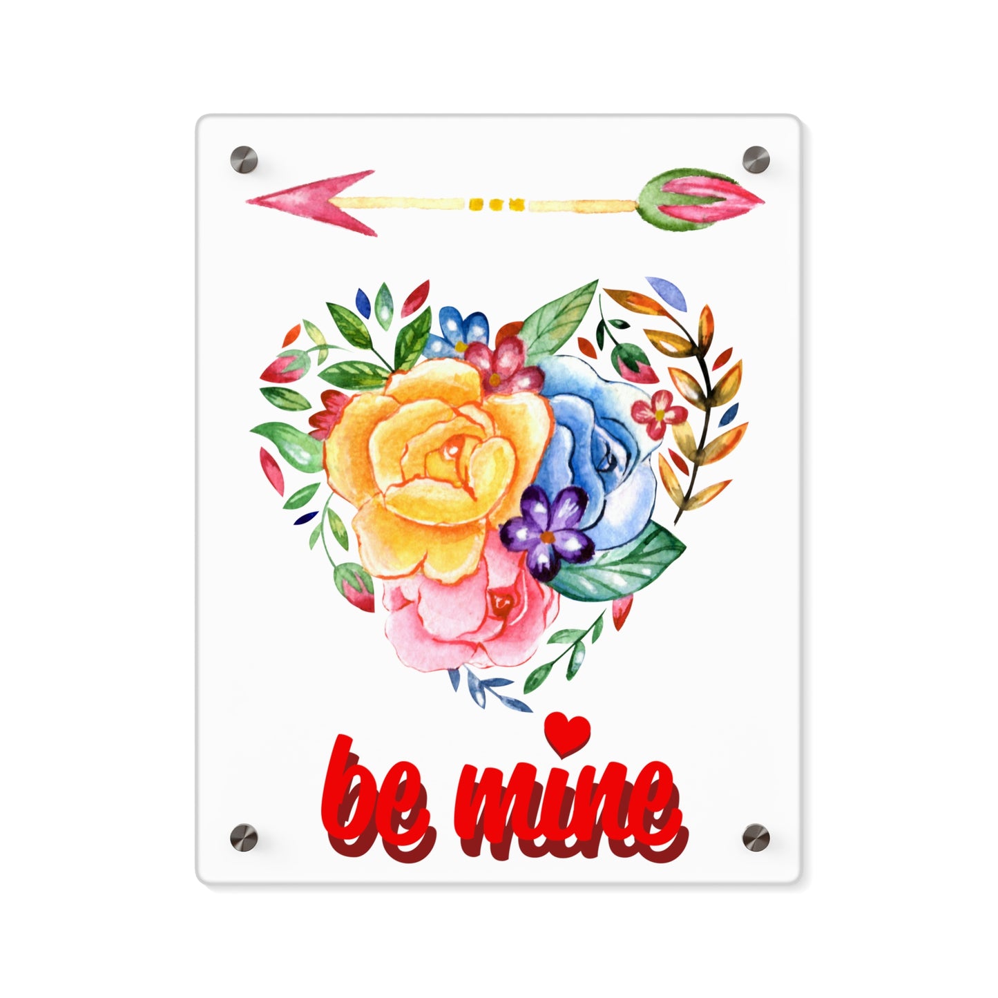 ‘Be Mine’ Acrylic Wall Art Panels