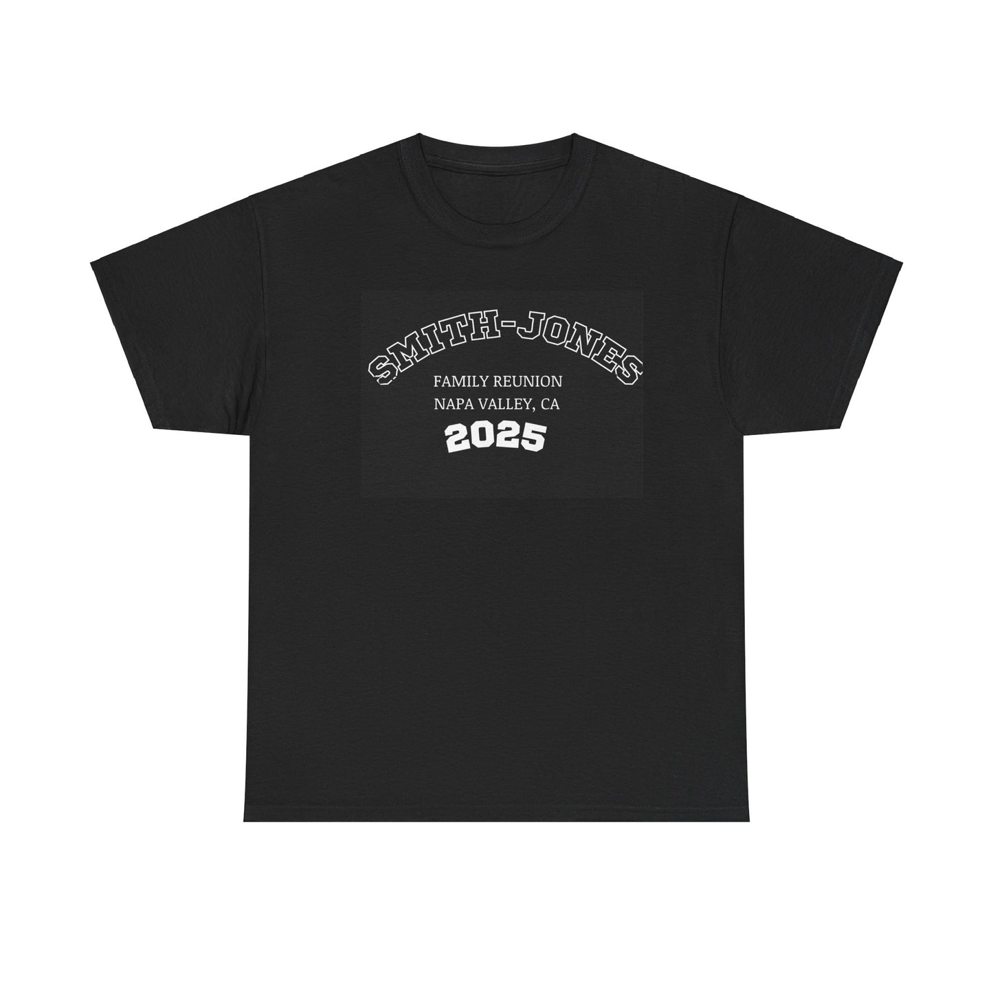 ‘Personalized Family Reunion’ Unisex Heavy Cotton Tee