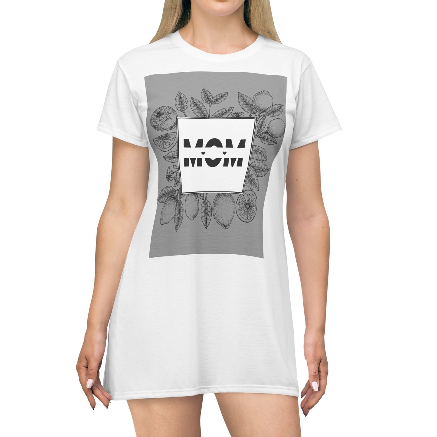 Mom Floral T-Shirt Dress - Perfect Gift for Mother's Day & Casual Wear
