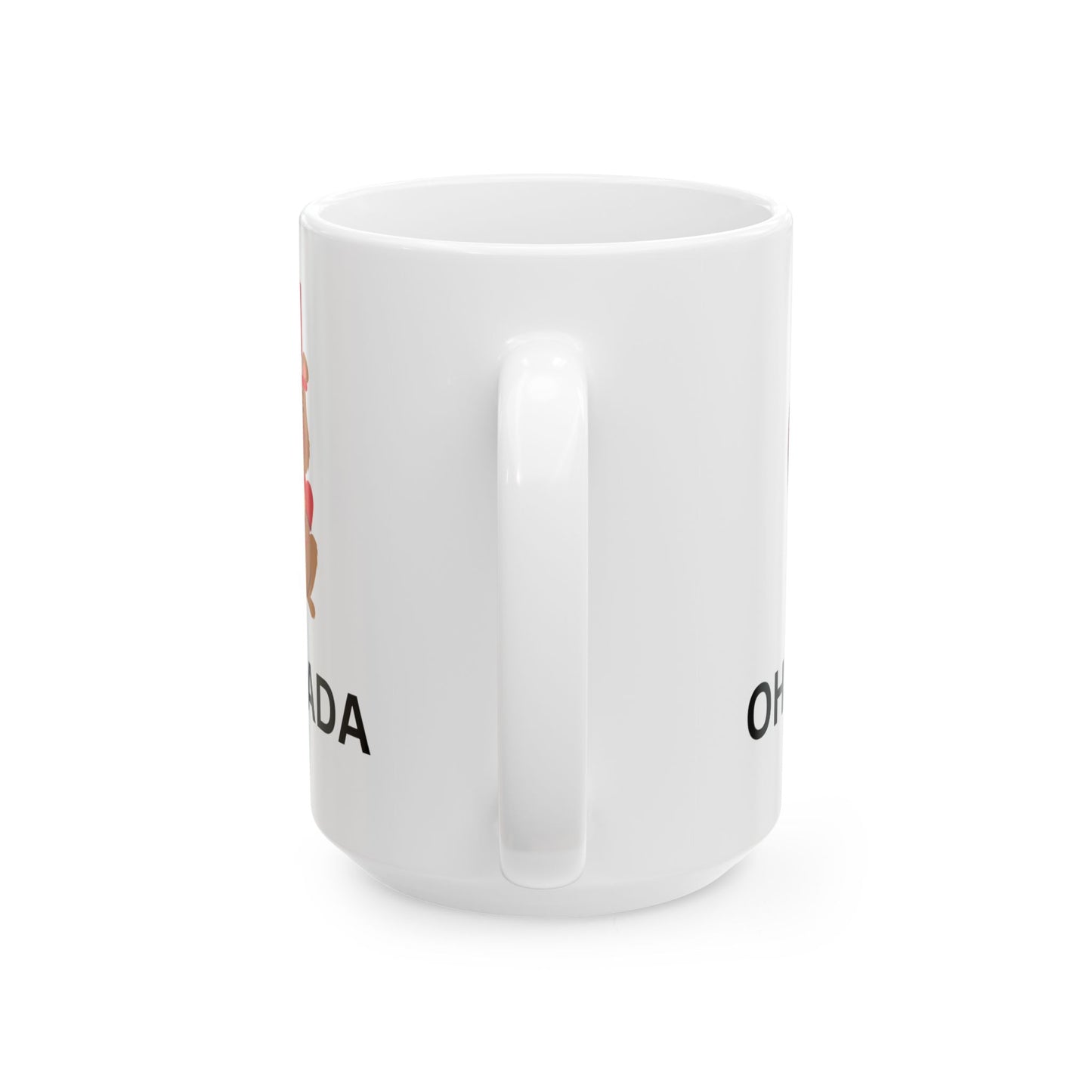 Canada-Themed Ceramic Mug - Oh Canada, Cute Beaver Design, Perfect for Gifts and Celebrations