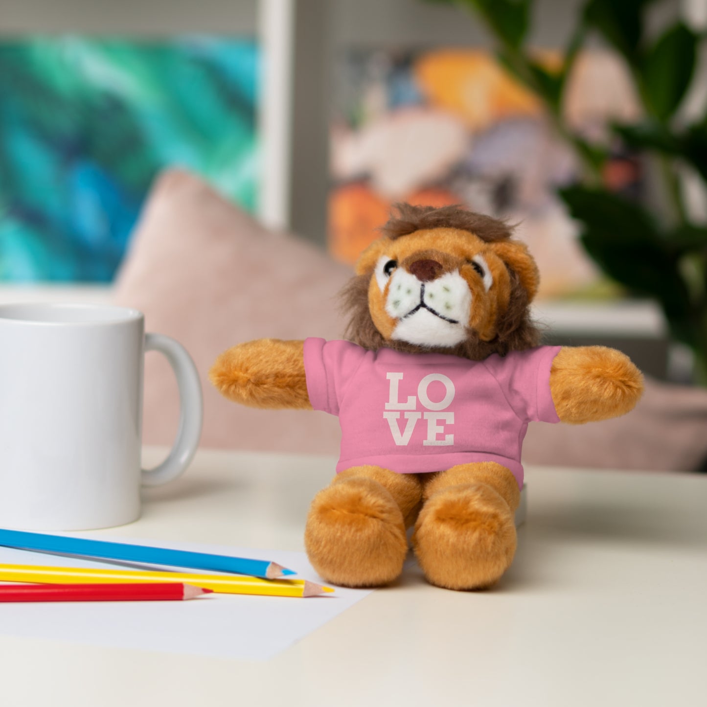 ‘Pink’ Stuffed Animals with Tee