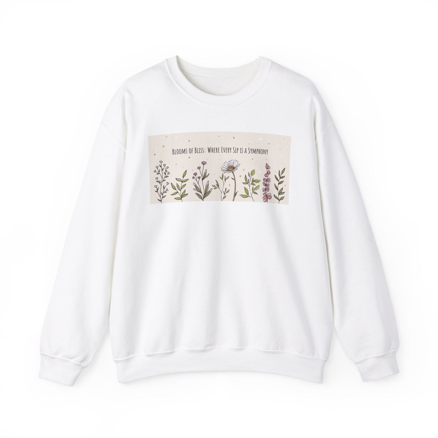 Blooming Beautifulness Sweatshirt - Unisex Crewneck with Floral Design, Perfect for Nature Lovers
