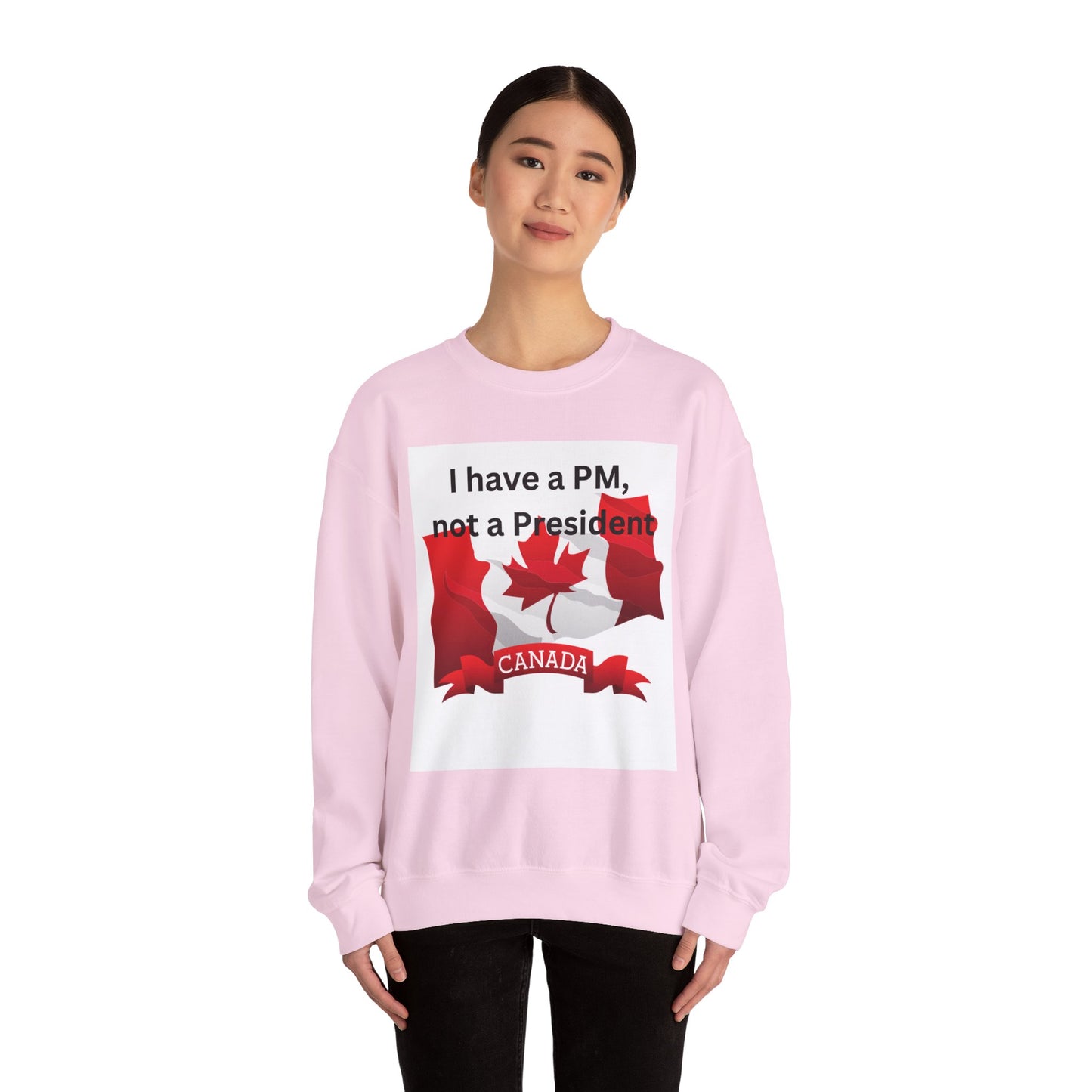 Unisex Heavy Blend Crewneck Sweatshirt - 'I Have a PM, Not a President' Canadian Pride