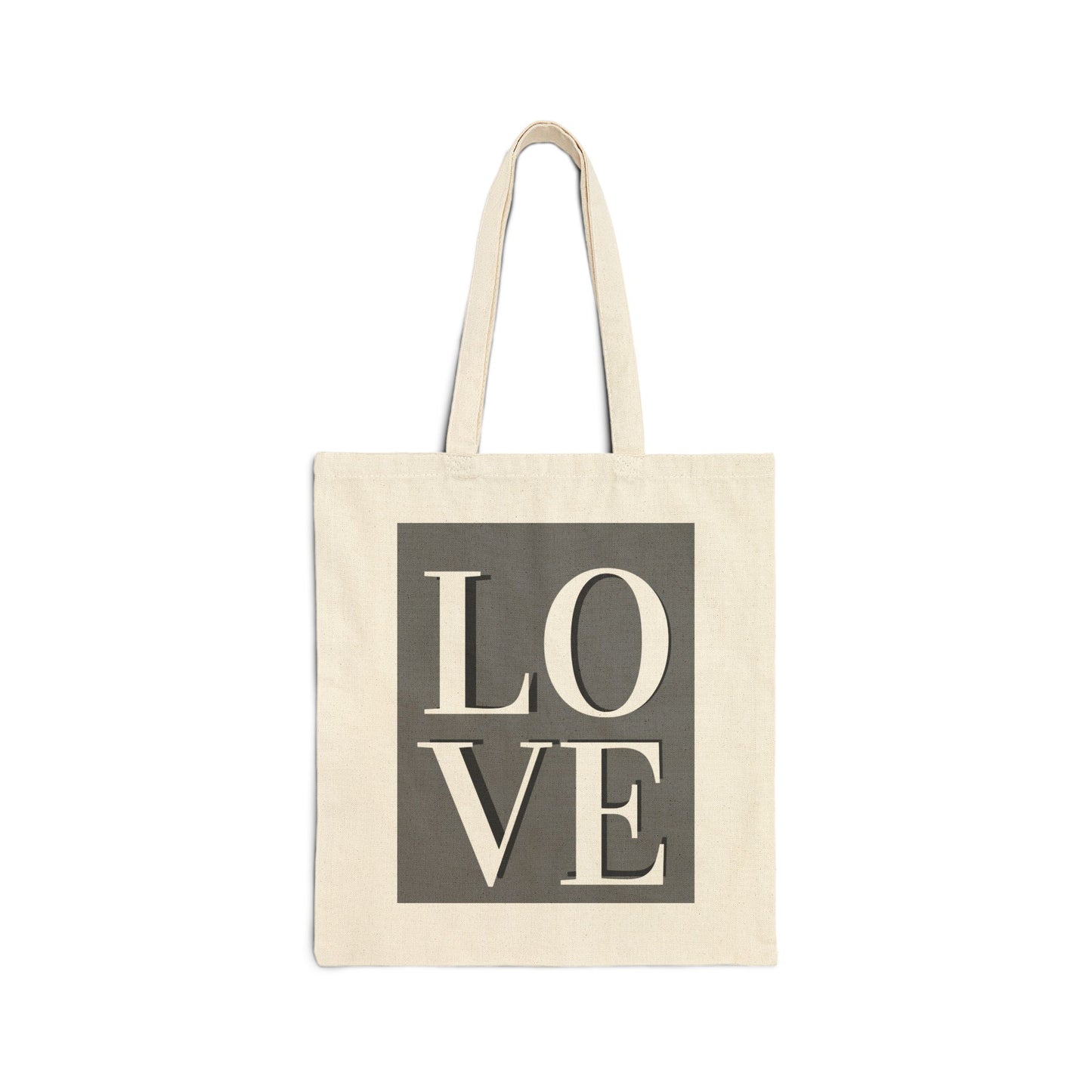 ‘LOVE’ Cotton Canvas Tote Bag