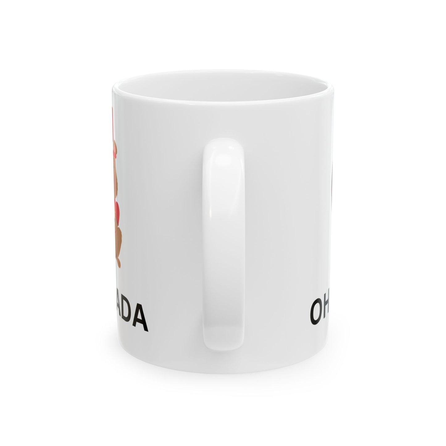 Canada-Themed Ceramic Mug - Oh Canada, Cute Beaver Design, Perfect for Gifts and Celebrations
