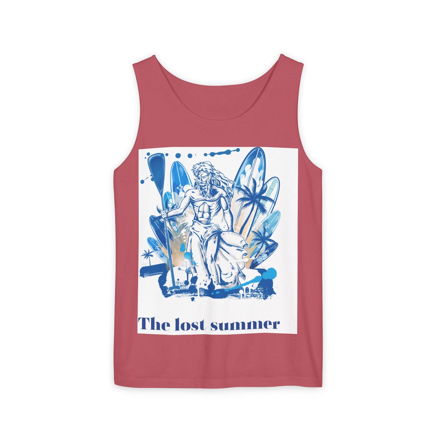 Lost Summer Unisex Tank Top, Beach Wear, Summer Vibes, Casual Top, Vacation Apparel, Gift for Friends