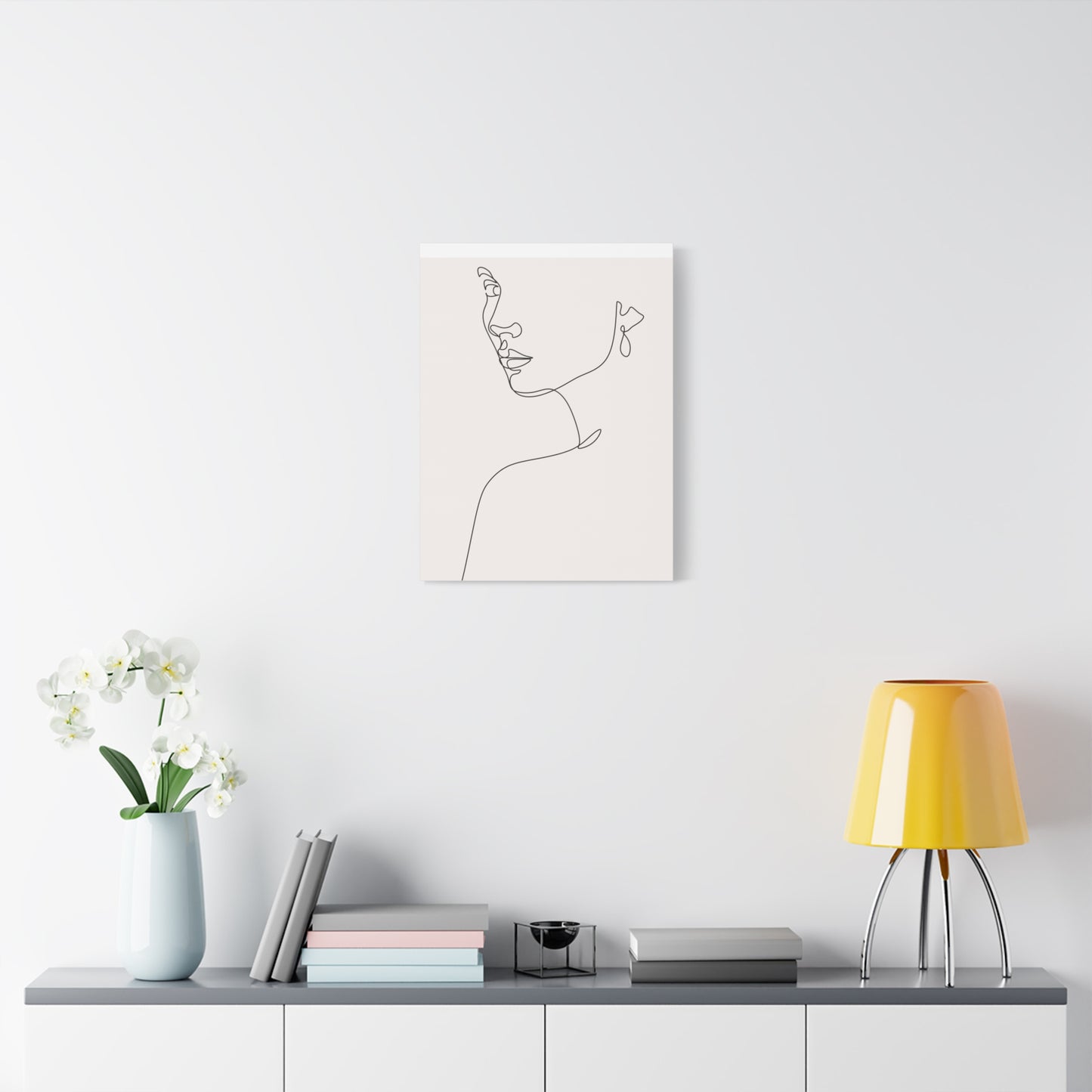 ‘Line Art’ Matte Canvas, Stretched, 1.25"