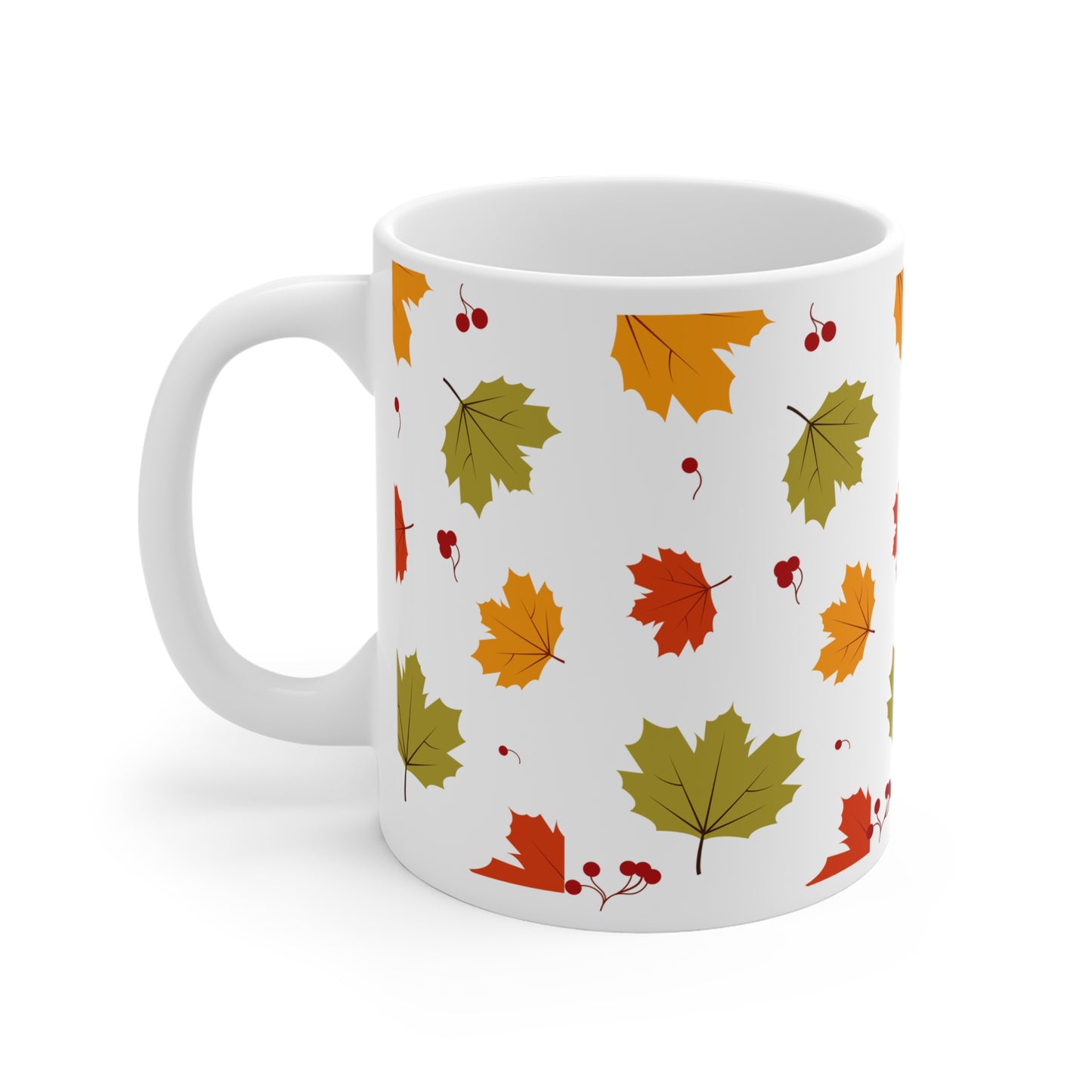 Autumn Leaves Ceramic Mug - 11oz, 15oz & 20oz - Perfect for Fall Cozy Vibes and Gift Giving