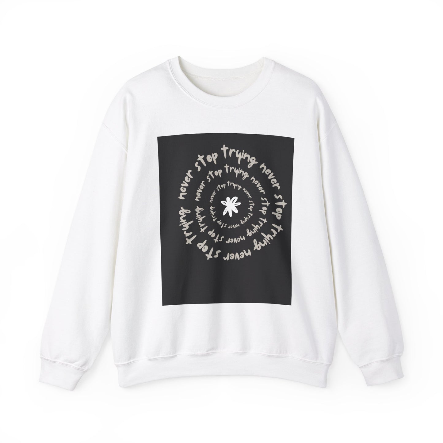 ‘Never Stop Trying’ Unisex Heavy Blend™ Crewneck Sweatshirt