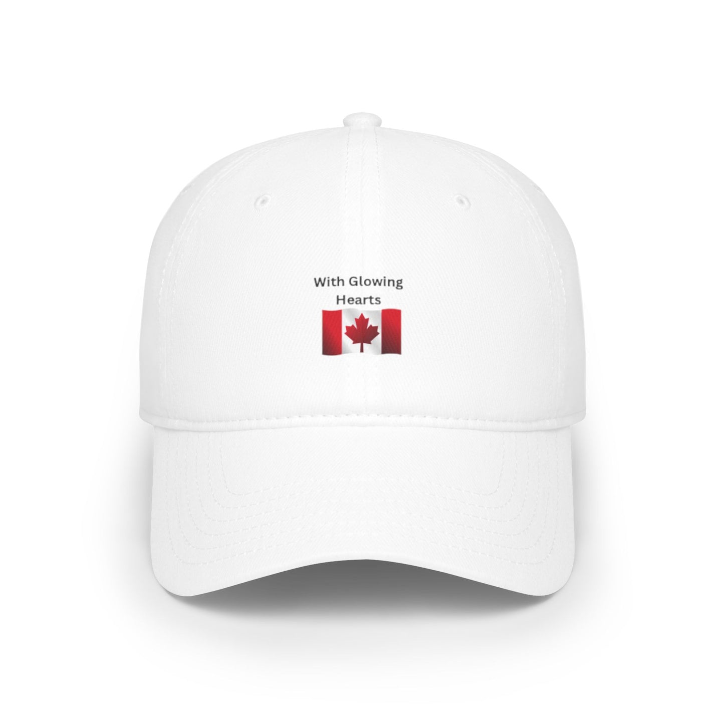 Canadian Hearts Low Profile Baseball Cap