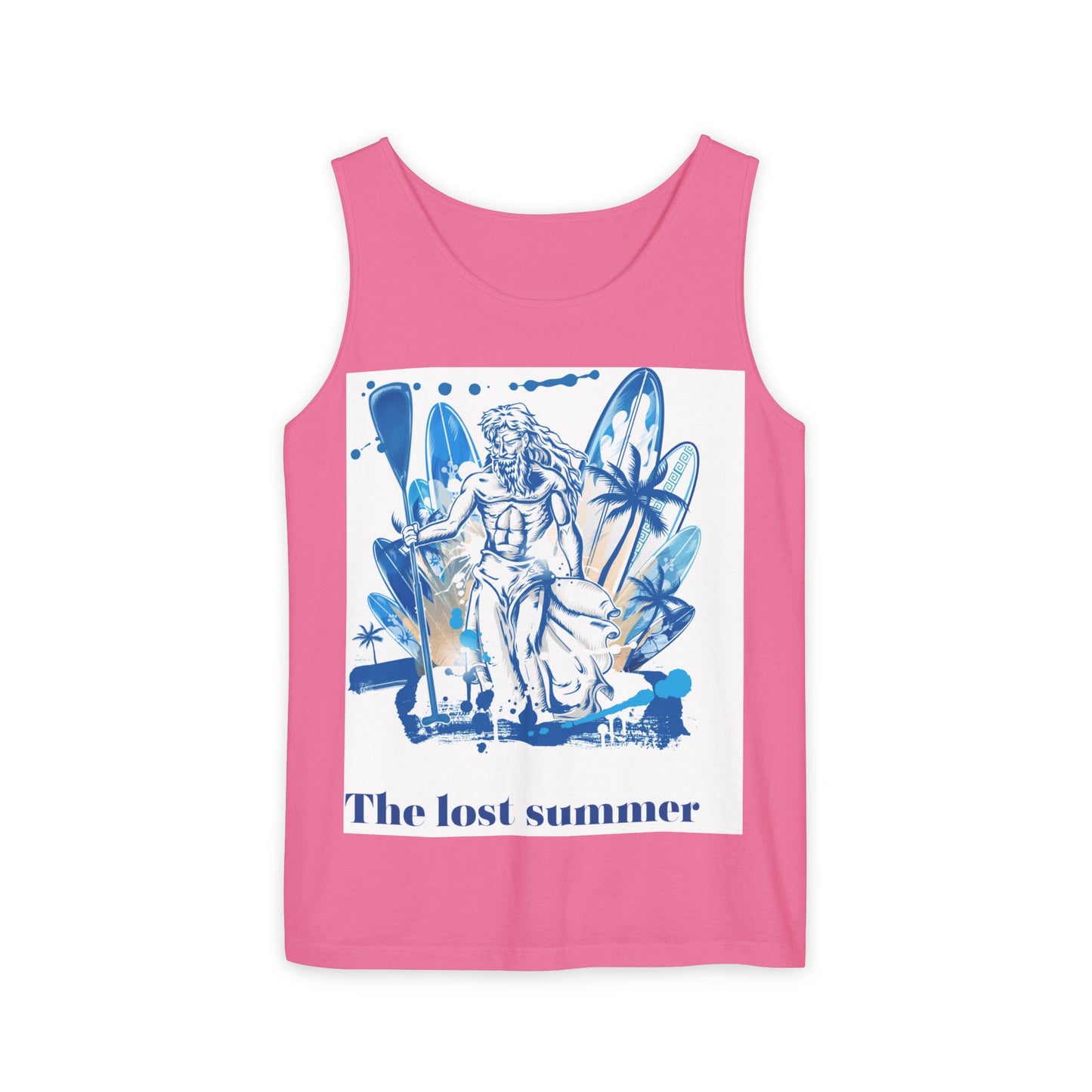 Lost Summer Unisex Tank Top, Beach Wear, Summer Vibes, Casual Top, Vacation Apparel, Gift for Friends