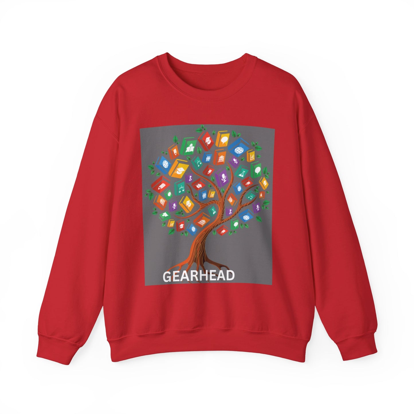 Gearhead Tree Graphic Unisex Crewneck Sweatshirt - Cozy & Stylish