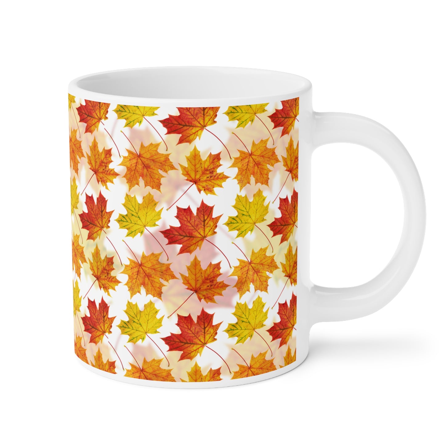 Fall Leaves Ceramic Mug - Cozy Autumn Vibe for Coffee Lovers