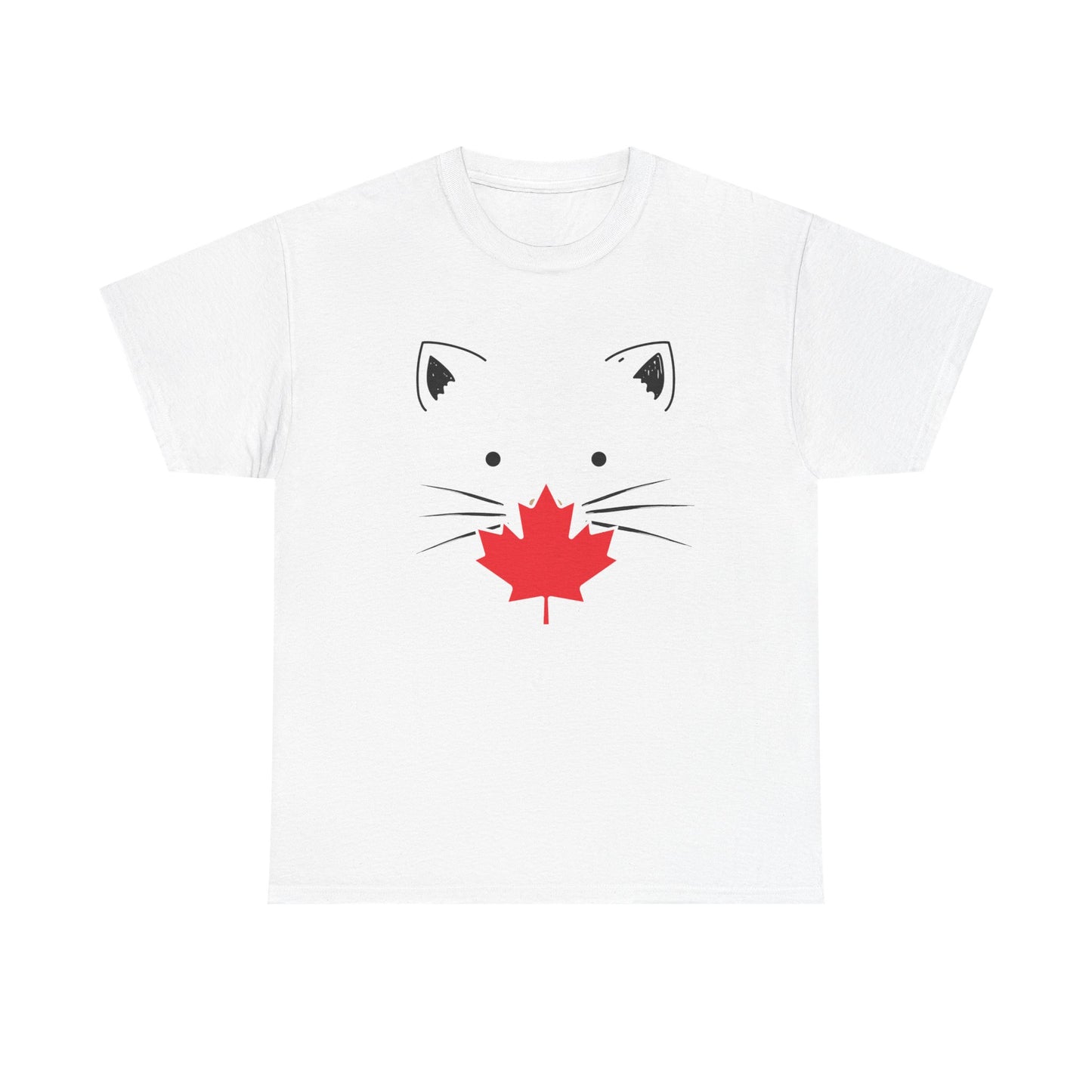 Cute Canadian Cat Unisex Heavy Cotton Tee